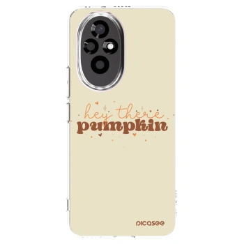 Picasee Honor 200 Pro 5G Hülle - Transparentes Silikon - Hey there pumpkin