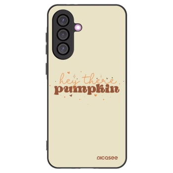 Picasee Samsung Galaxy A56 5G A566B Hülle - Schwarzes Silikon - Hey there pumpkin