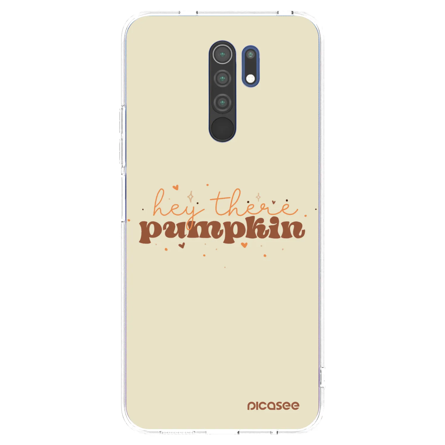 Picasee Xiaomi Redmi 9 Hülle - Transparentes Silikon - Hey there pumpkin