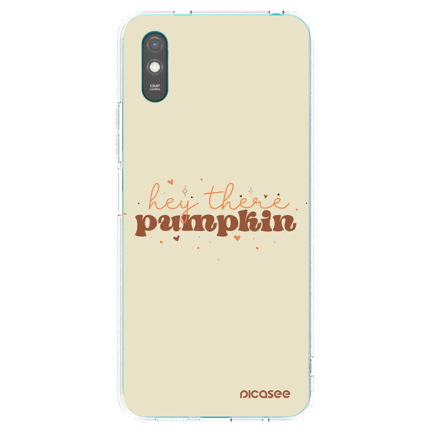 Picasee Xiaomi Redmi 9A Hülle - Transparentes Silikon - Hey there pumpkin
