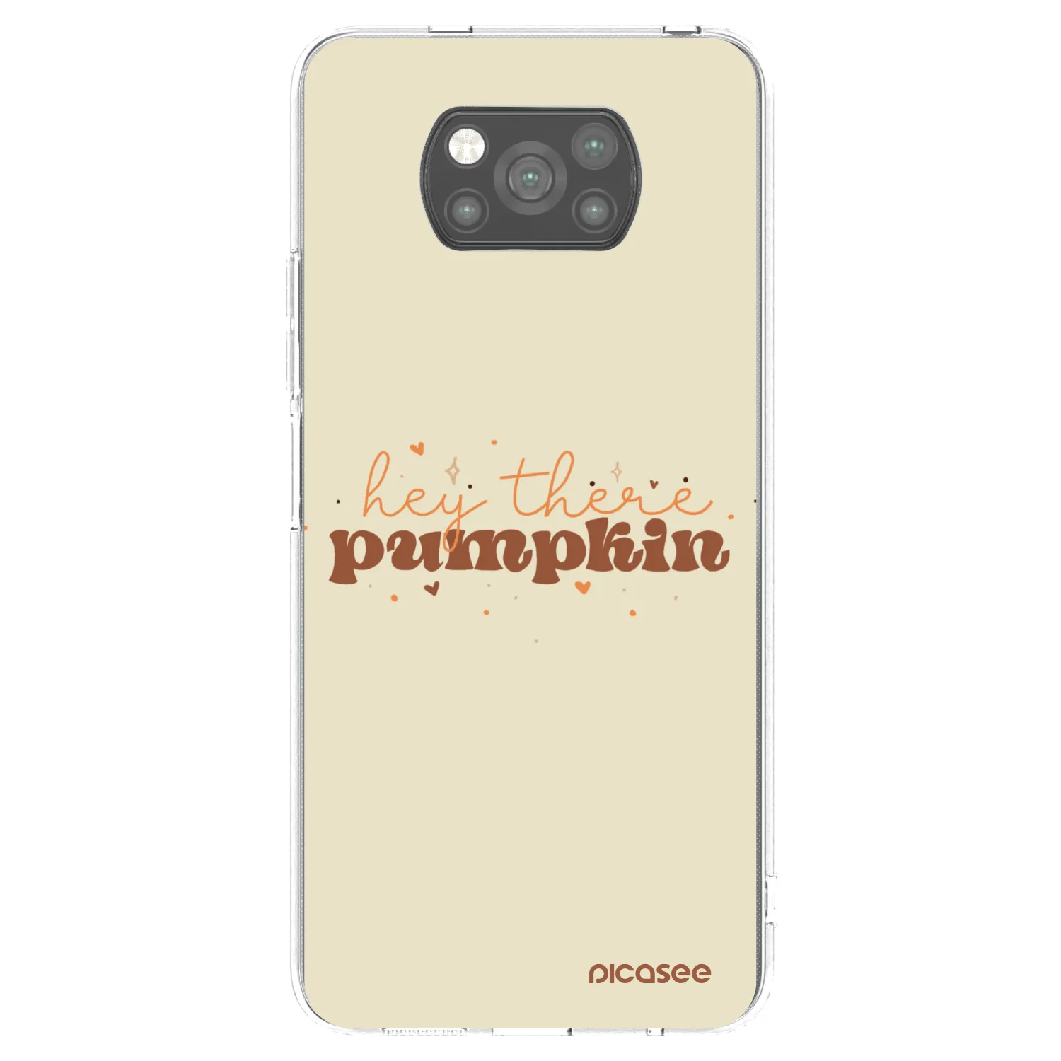 Picasee Xiaomi Poco X3 Hülle - Schwarzes Silikon - Hey there pumpkin