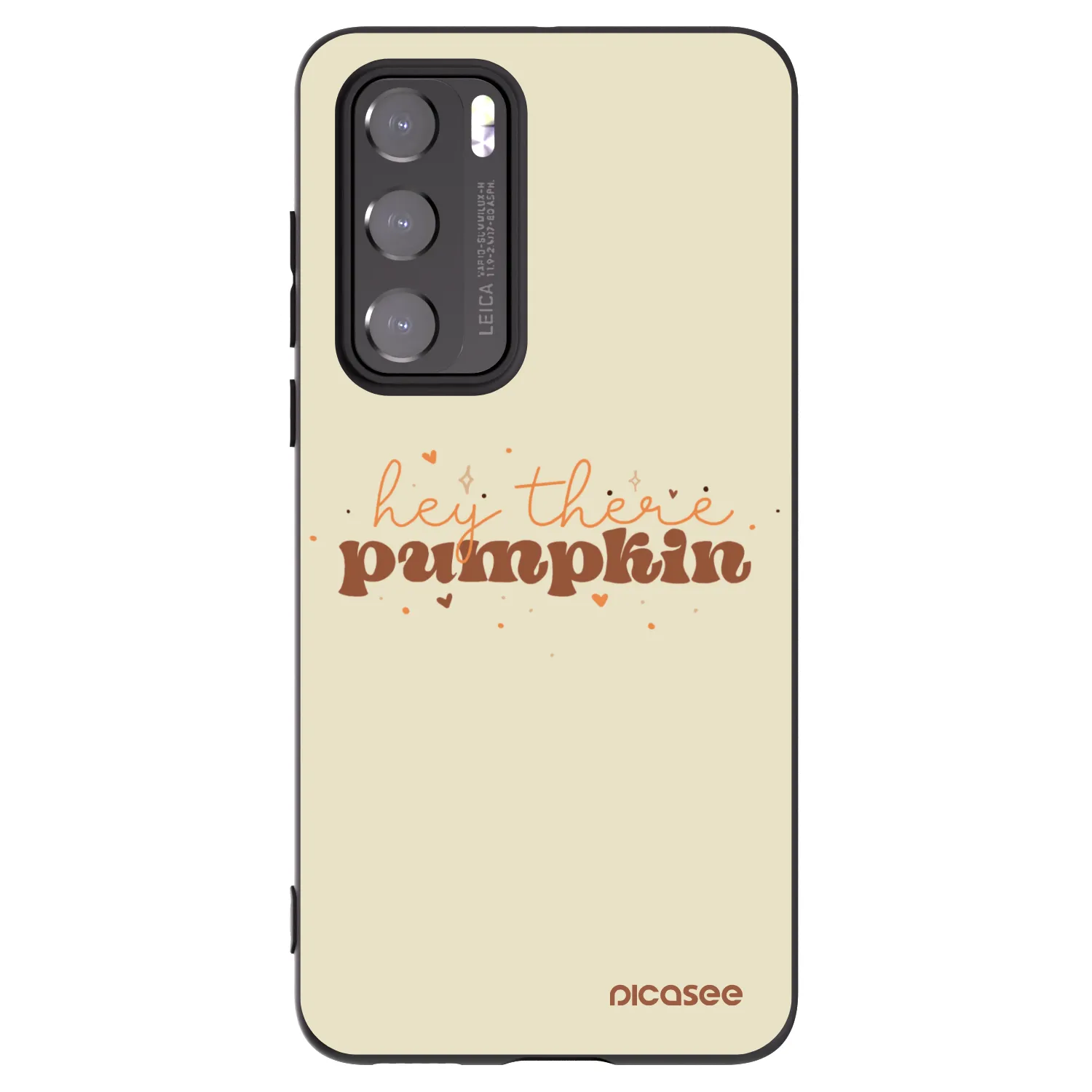 Picasee Huawei P40 Hülle - Schwarzes Silikon - Hey there pumpkin