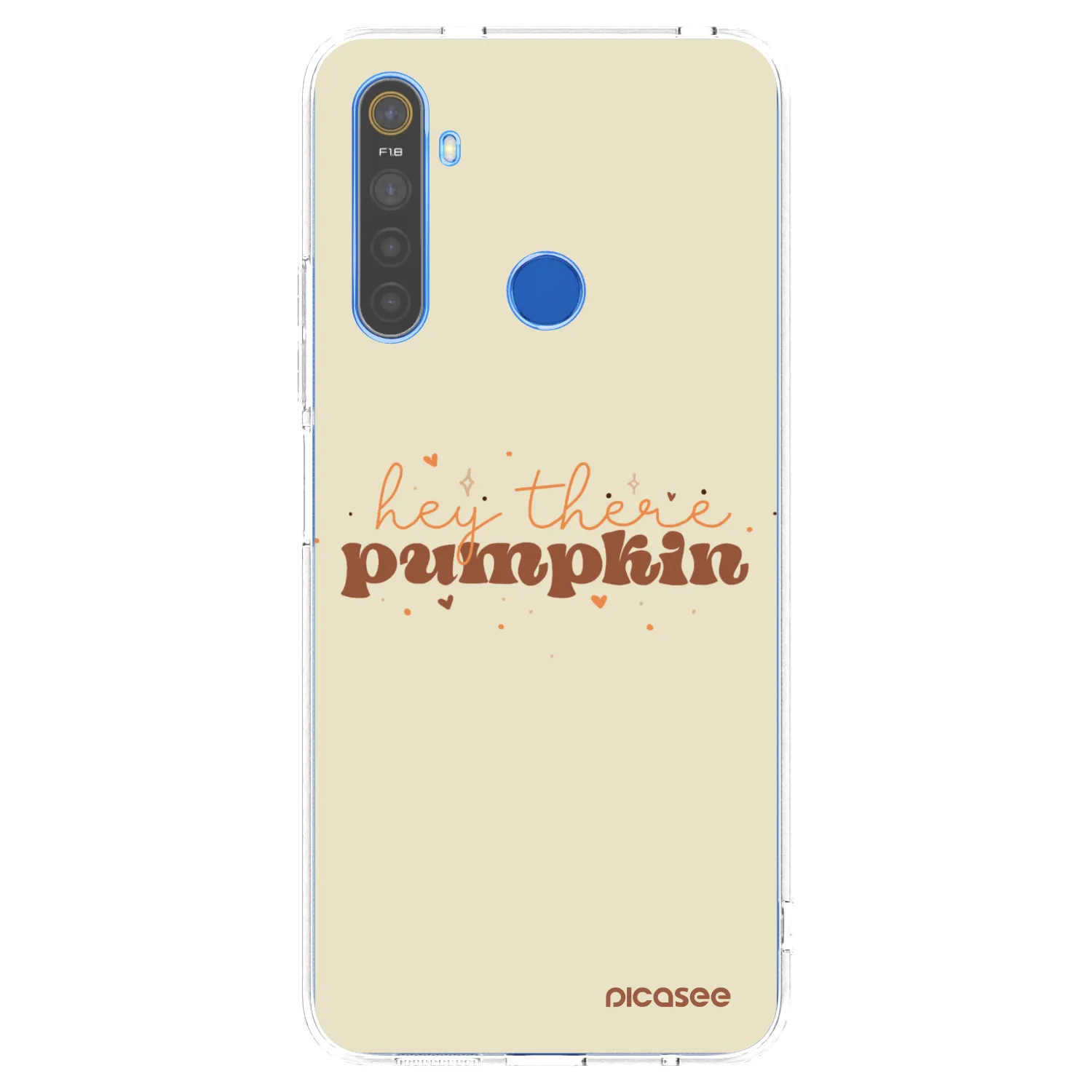 Picasee Realme 5 Hülle - Transparentes Silikon - Hey there pumpkin
