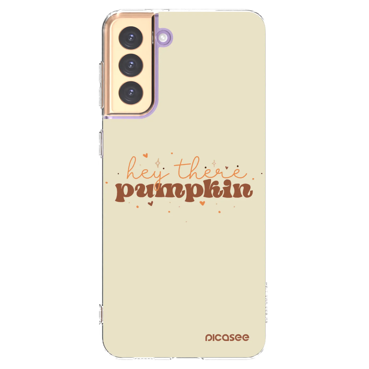 Picasee Samsung Galaxy S21+ 5G G996F Hülle - Transparentes Silikon - Hey there pumpkin