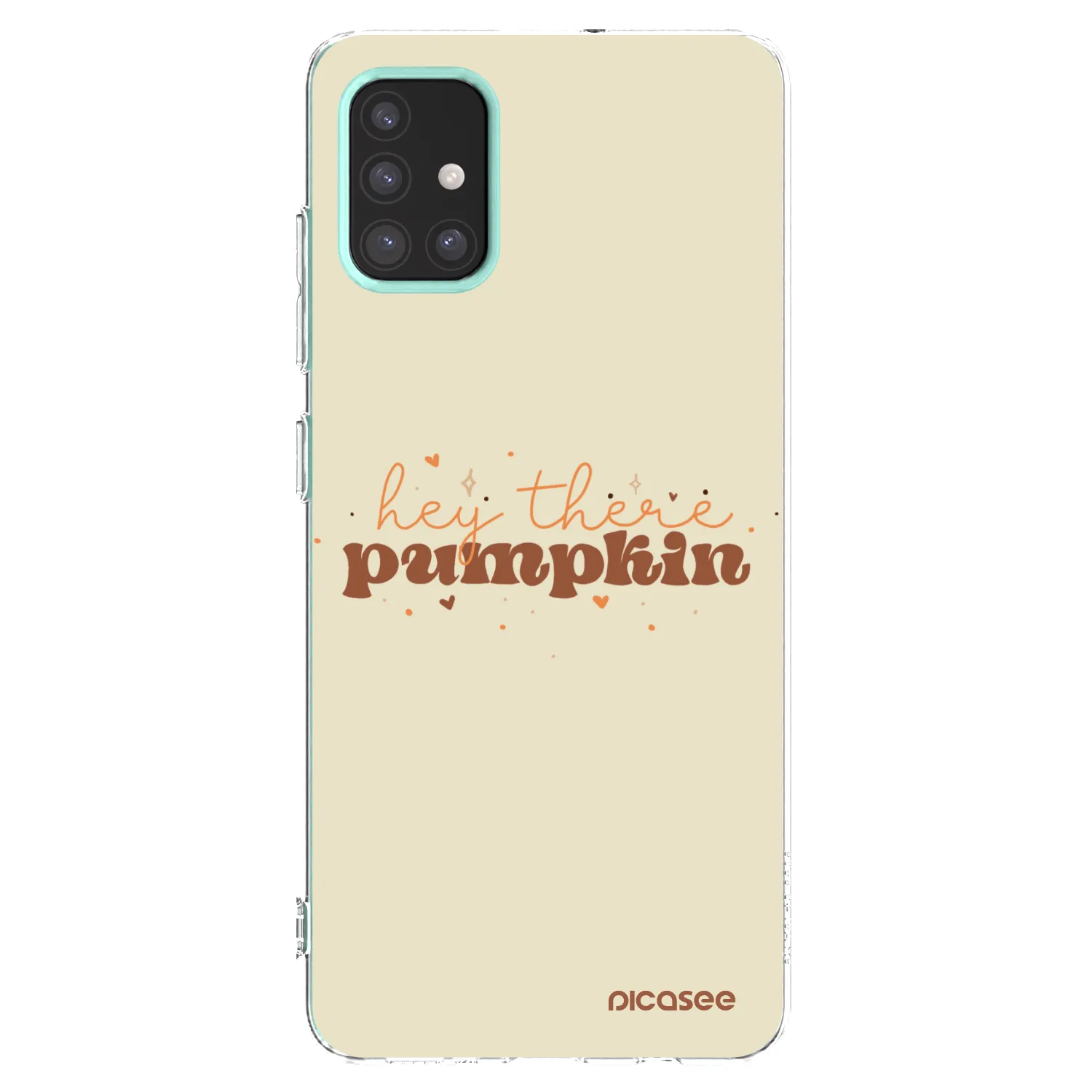 Picasee Samsung Galaxy M31s Hülle - Transparentes Silikon - Hey there pumpkin