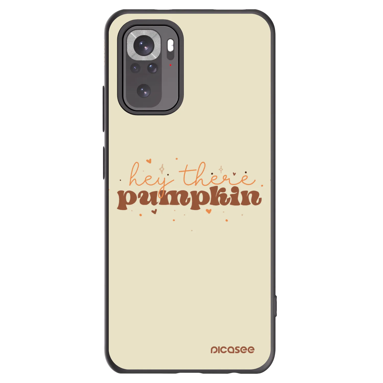 Picasee Xiaomi Redmi Note 10 Hülle - Schwarzes Silikon - Hey there pumpkin