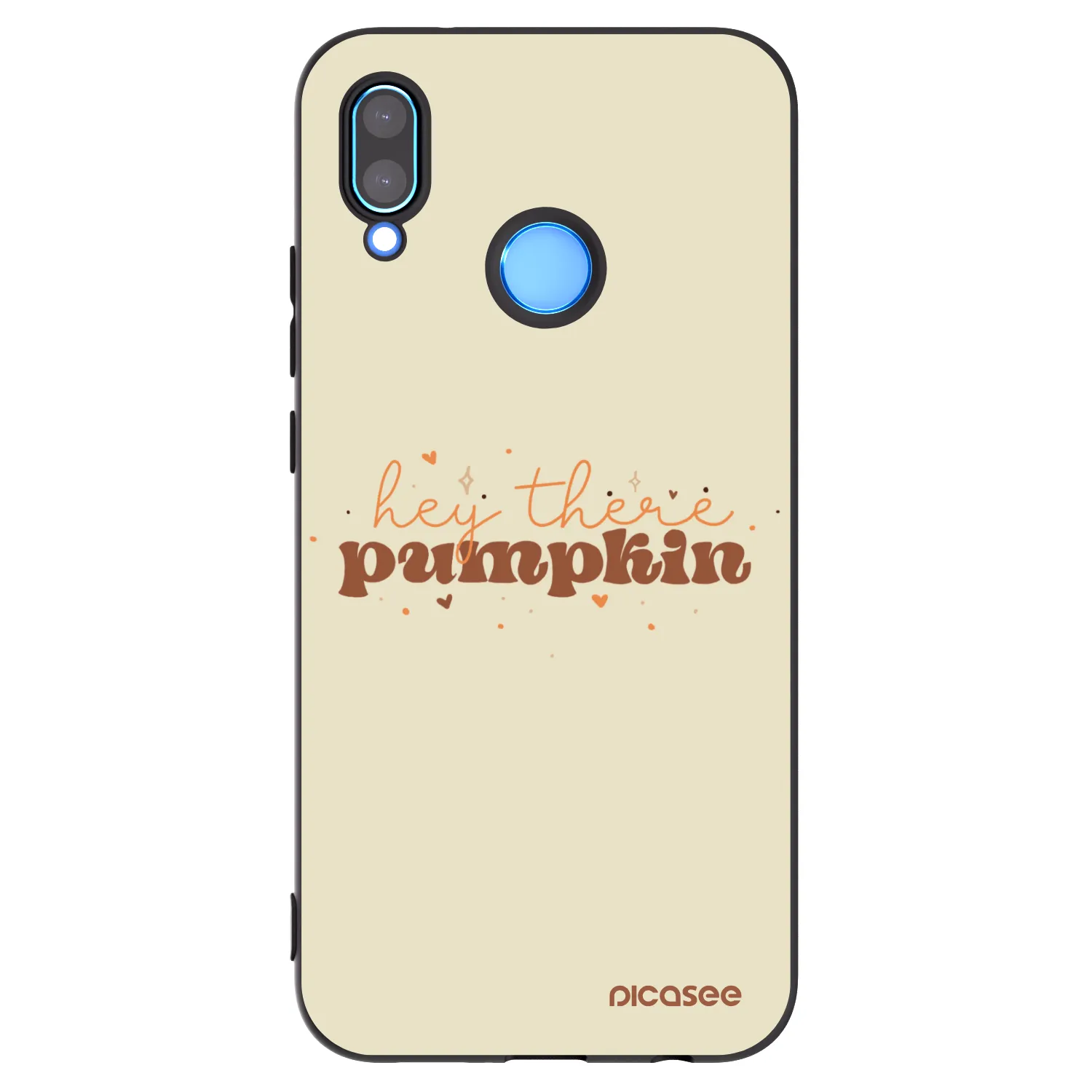 Picasee Huawei P20 Lite Hülle - Schwarzes Silikon - Hey there pumpkin