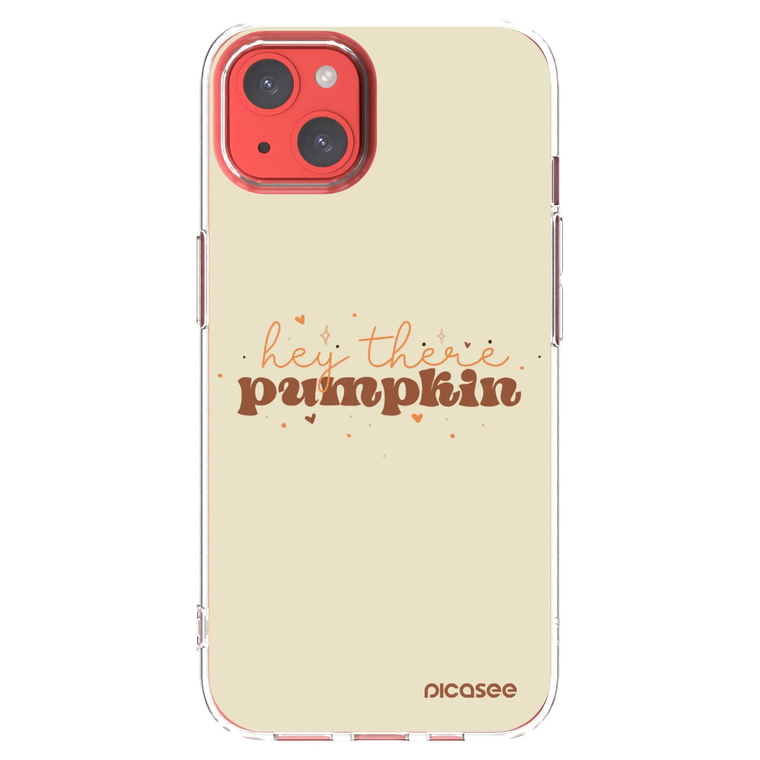 Picasee Apple iPhone 13 Hülle - Transparentes Silikon - Hey there pumpkin