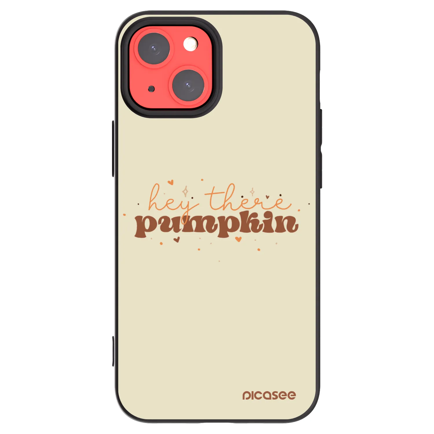 Picasee Apple iPhone 13 mini Hülle - Schwarzes Silikon - Hey there pumpkin