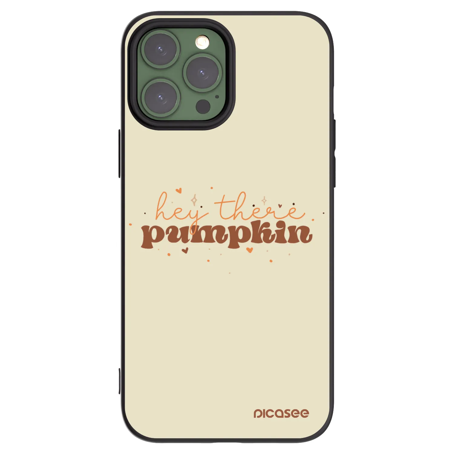 Picasee Apple iPhone 13 Pro Max Hülle - Schwarzes Silikon - Hey there pumpkin
