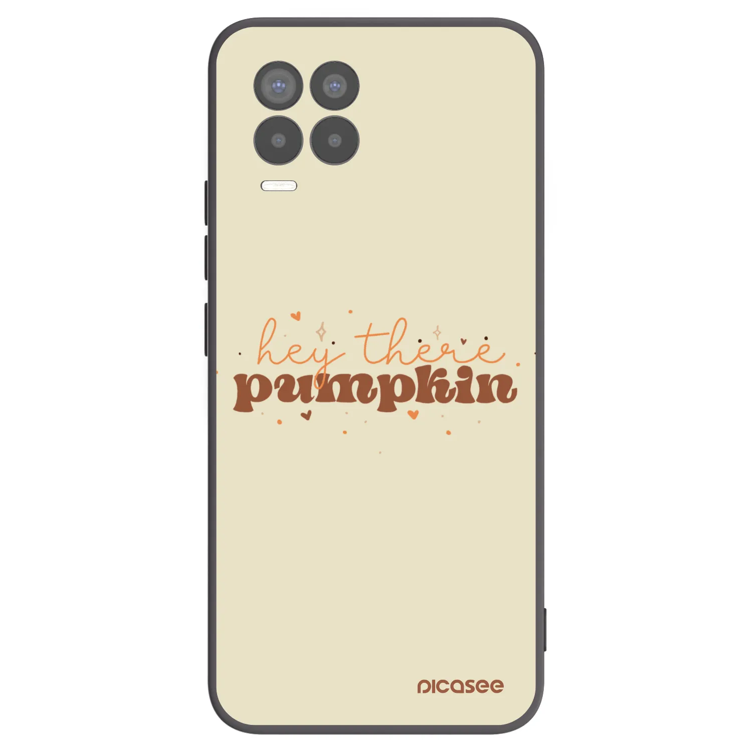 Picasee Realme 8 Pro Hülle - Schwarzes Silikon - Hey there pumpkin