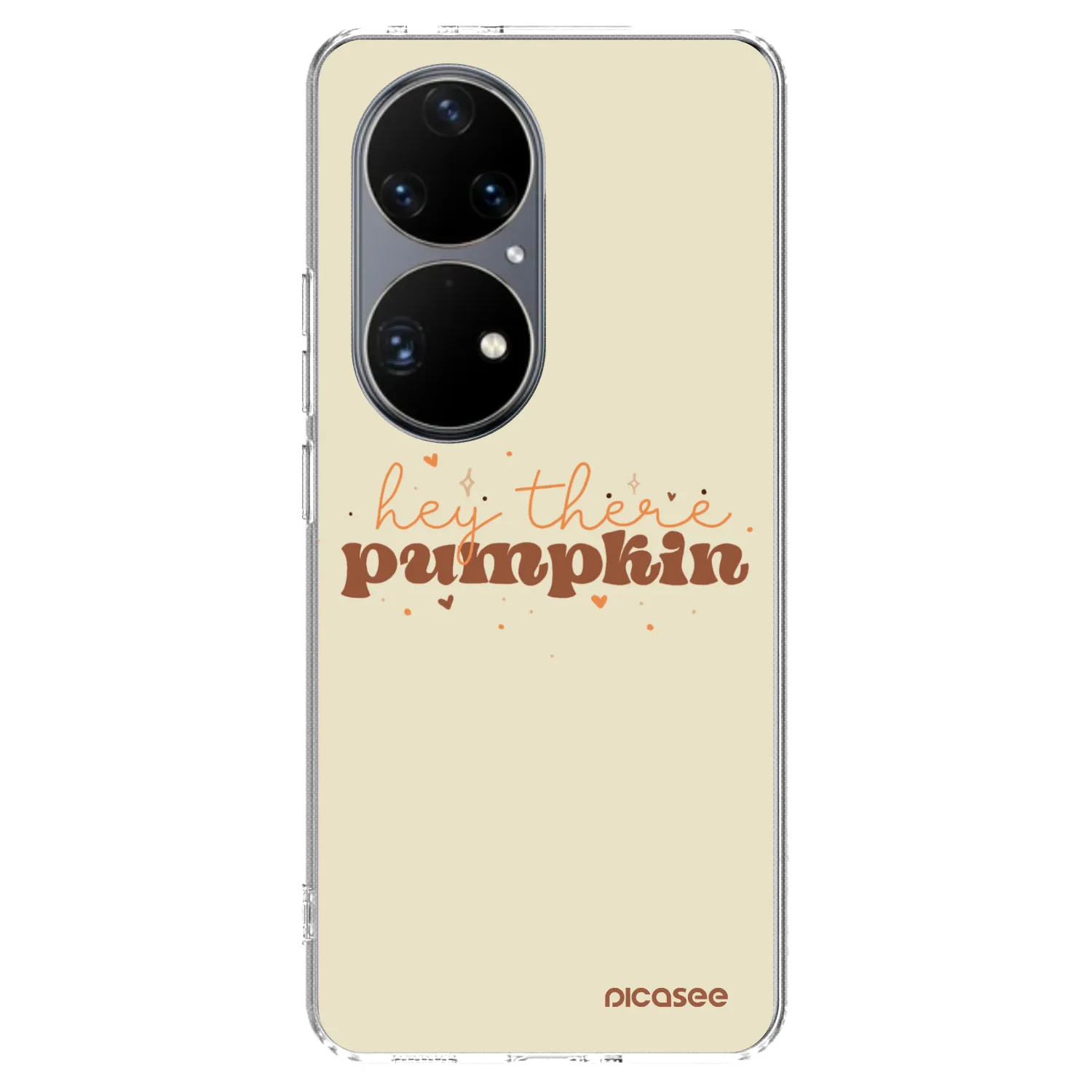 Picasee Huawei P50 Hülle - Transparentes Silikon - Hey there pumpkin