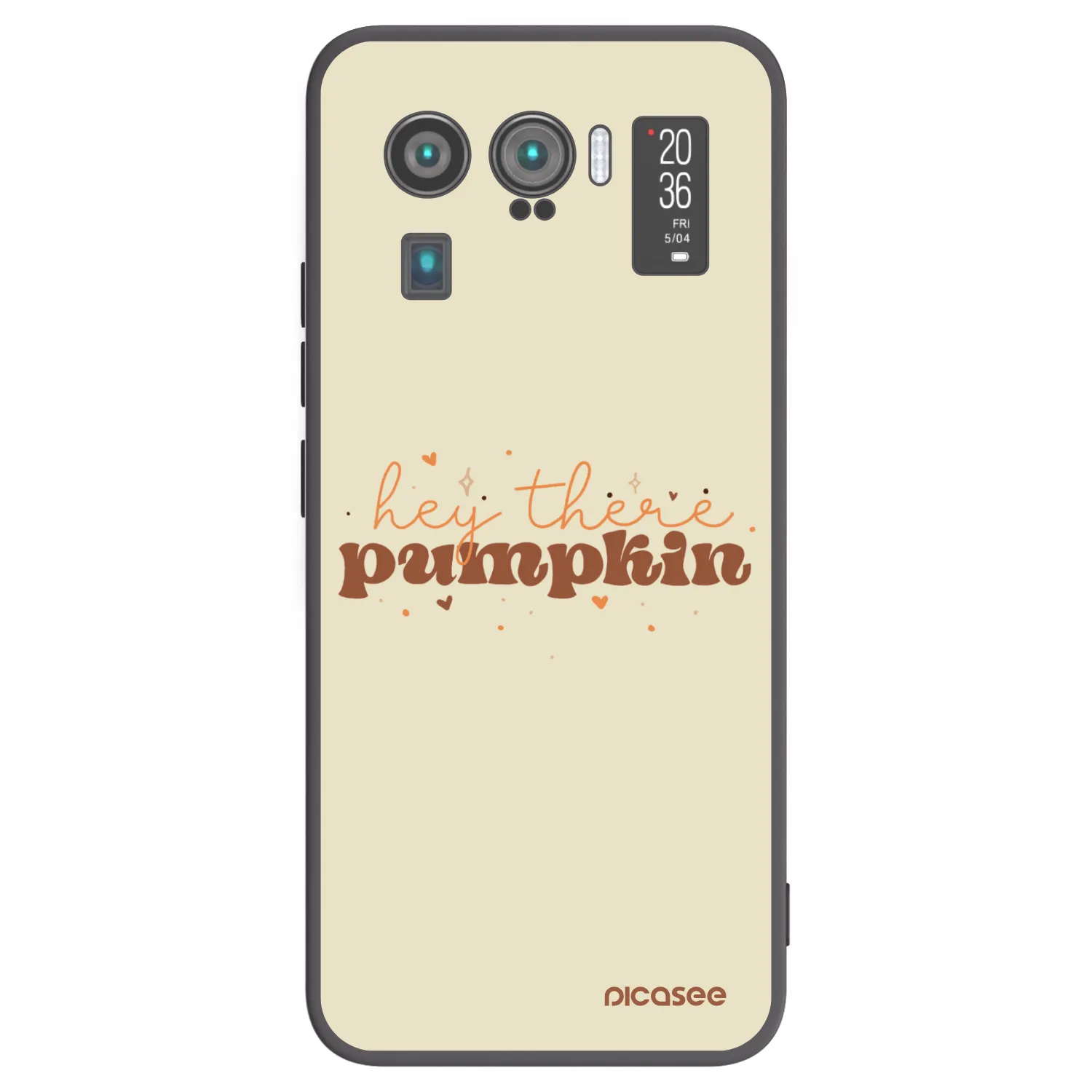Picasee Xiaomi Mi 11 Ultra Hülle - Schwarzes Silikon - Hey there pumpkin