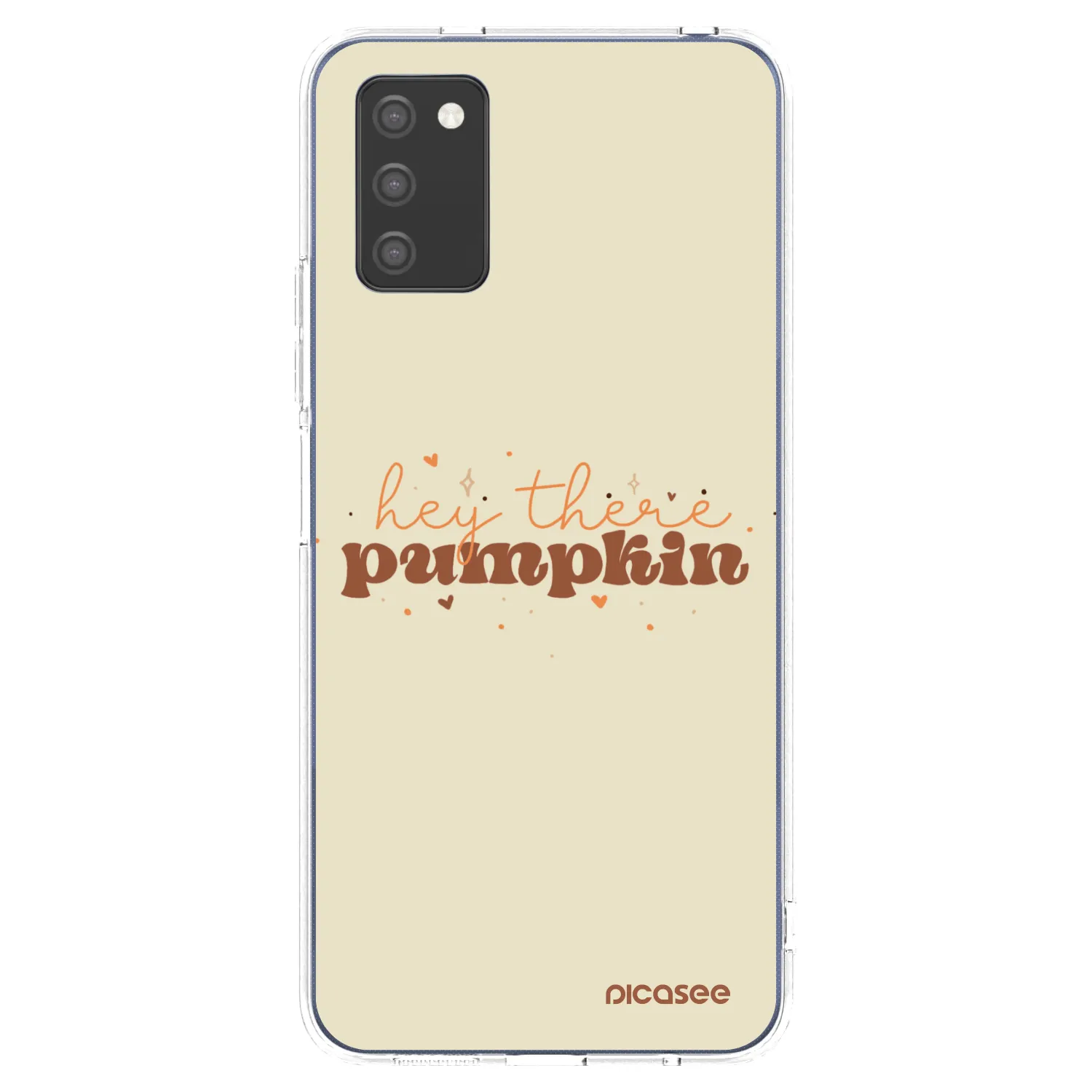 Picasee Samsung Galaxy A02s A025G Hülle - Transparentes Silikon - Hey there pumpkin