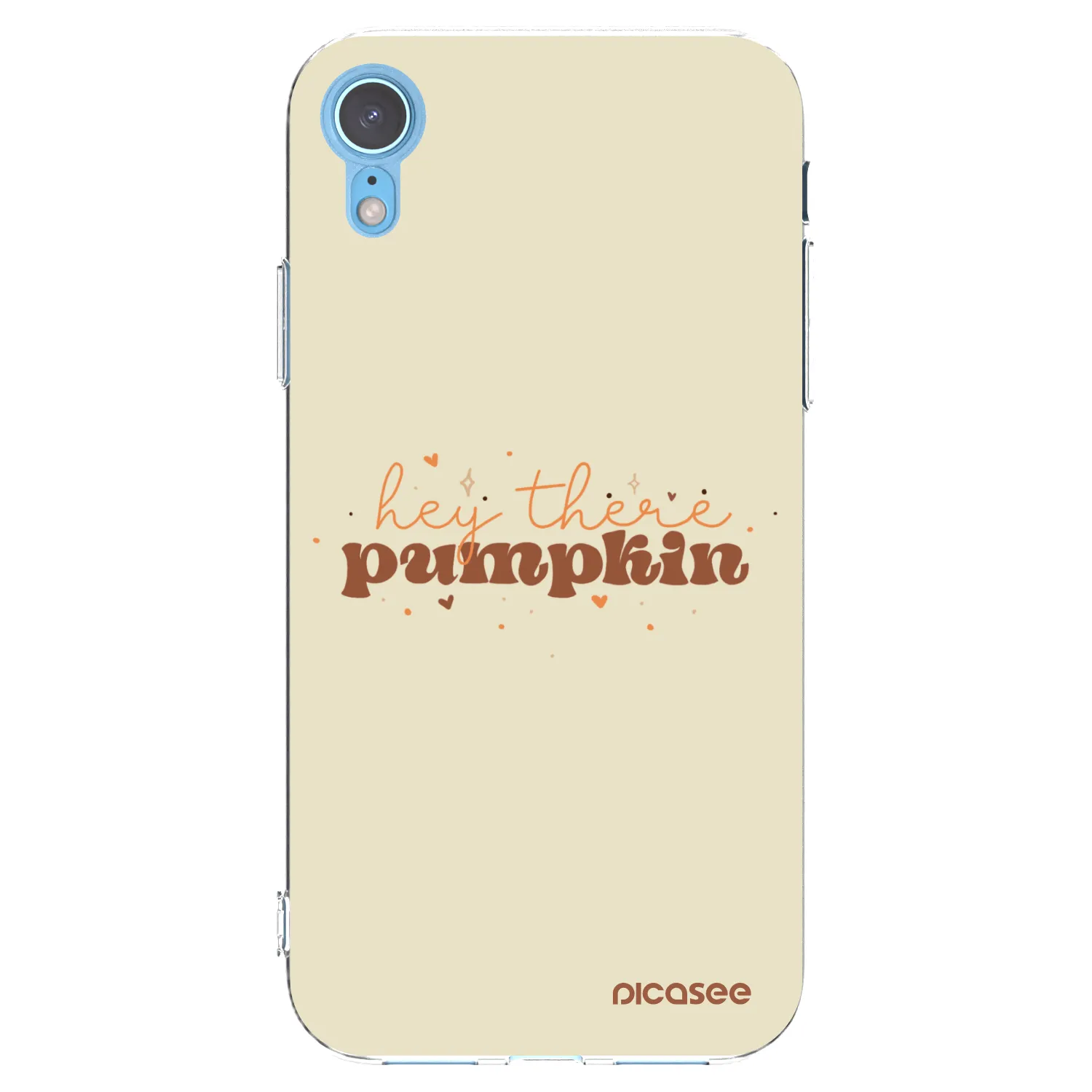 Picasee Apple iPhone XR Hülle - Transparentes Silikon - Hey there pumpkin