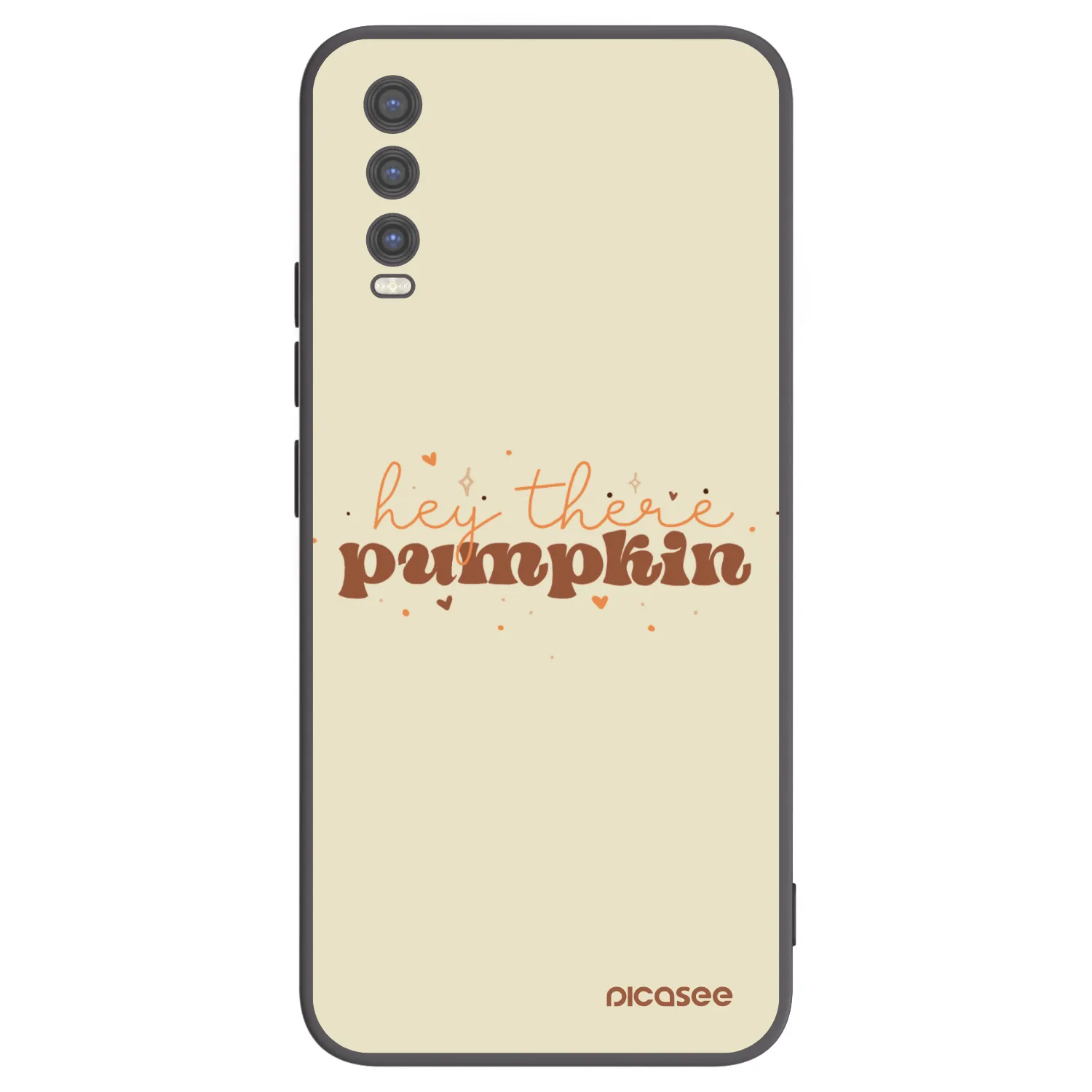 Picasee Vivo Y20s Hülle - Schwarzes Silikon - Hey there pumpkin