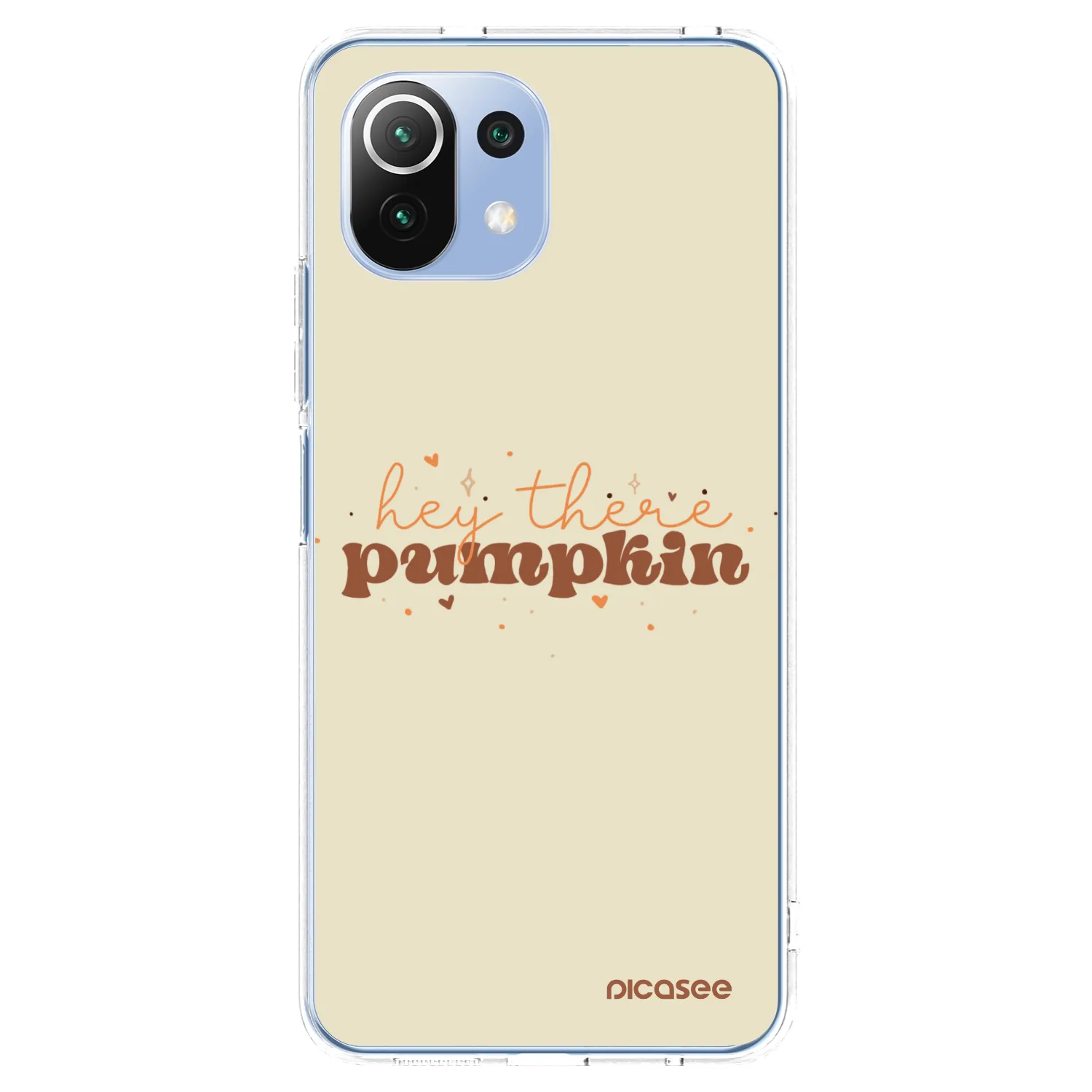 Picasee Xiaomi 11 Lite 5G NE Hülle - Transparentes Silikon - Hey there pumpkin