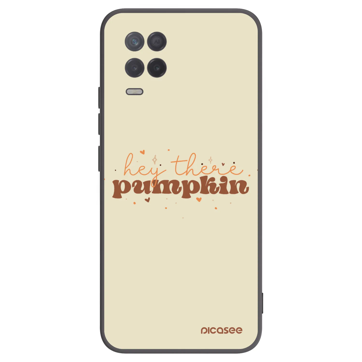 Picasee Realme 8 5G Hülle - Schwarzes Silikon - Hey there pumpkin