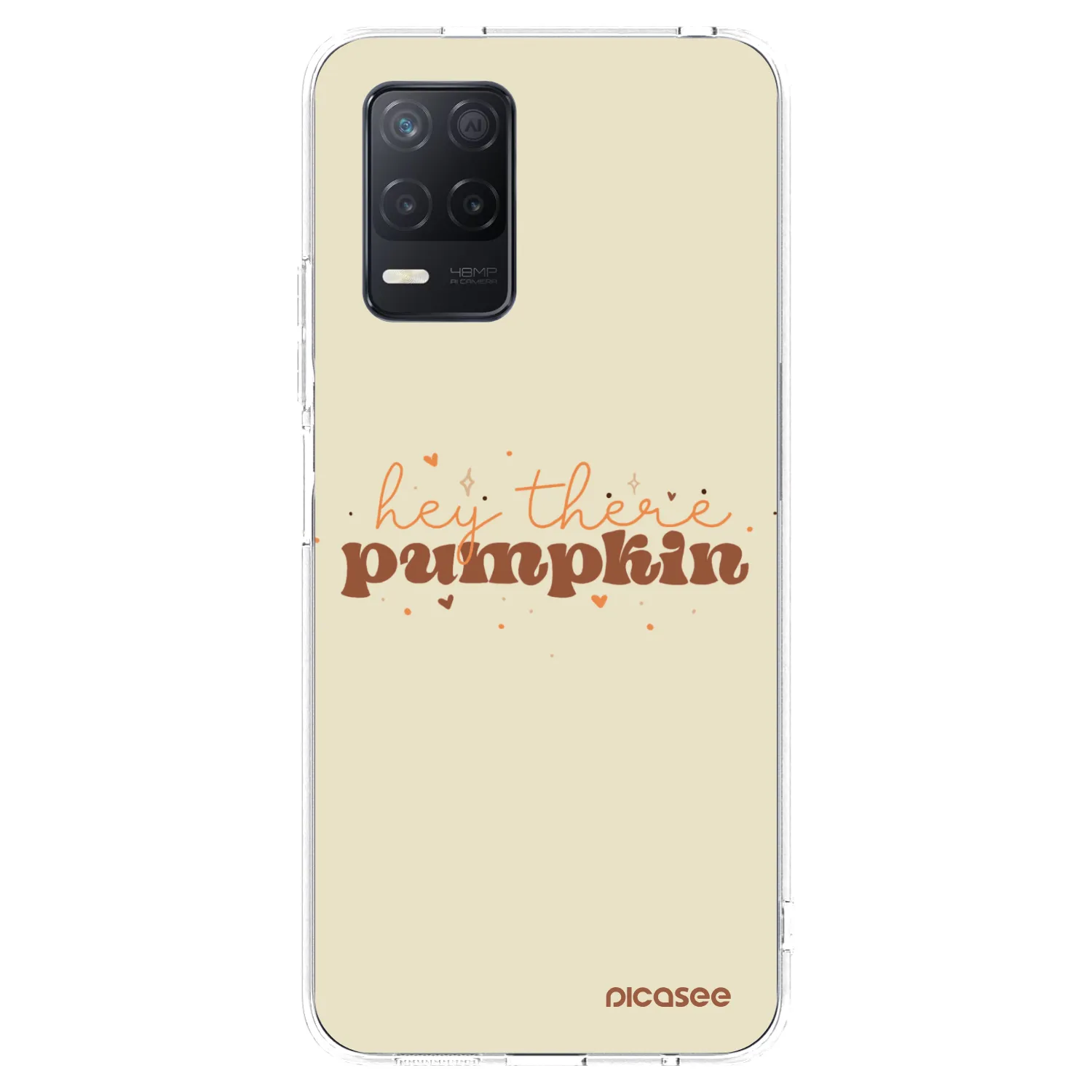 Picasee Realme 8 5G Hülle - Transparentes Silikon - Hey there pumpkin