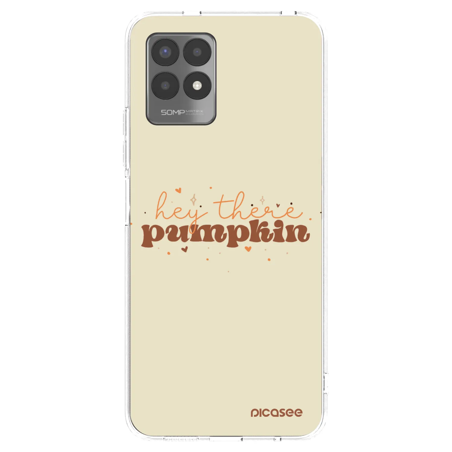 Picasee Realme 8i Hülle - Transparentes Silikon - Hey there pumpkin