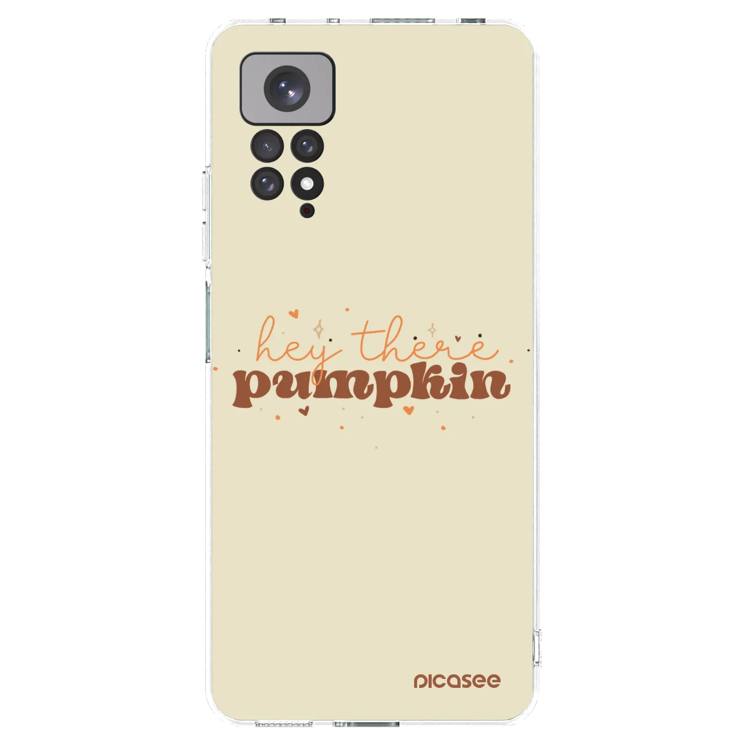 Picasee Xiaomi Redmi Note 11 Hülle - Transparentes Silikon - Hey there pumpkin