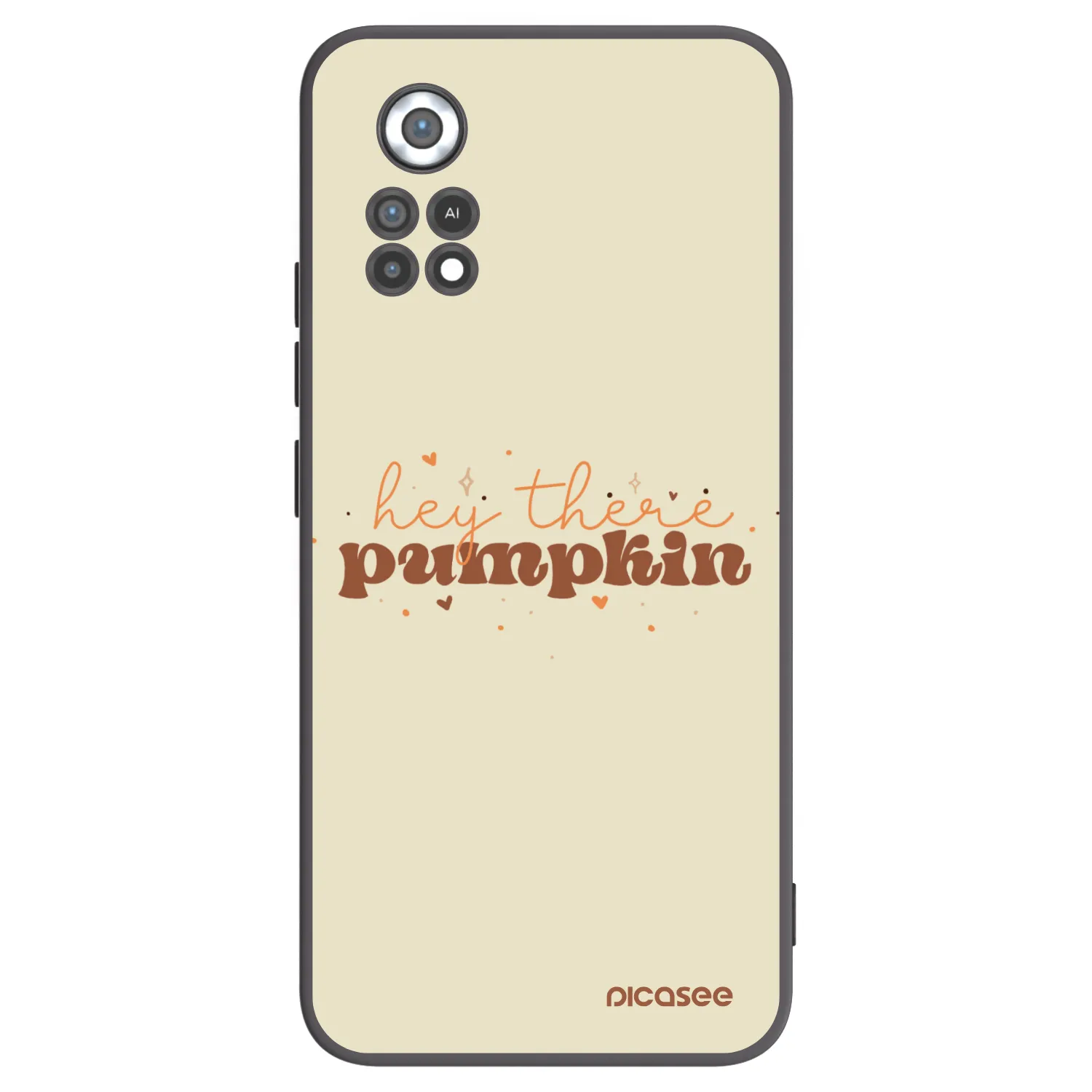 Picasee Xiaomi Poco X4 Pro 5G Hülle - Schwarzes Silikon - Hey there pumpkin