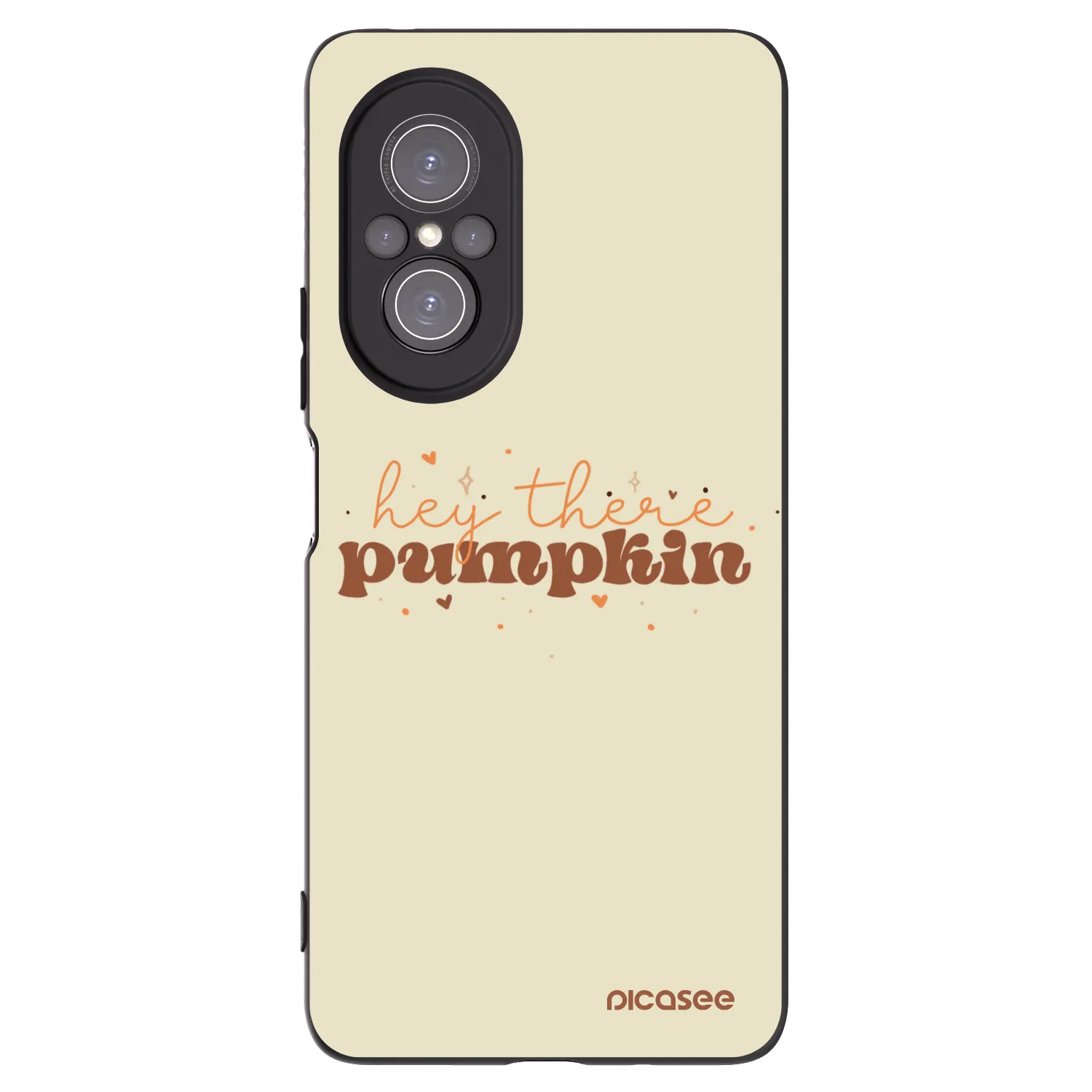Picasee Huawei Nova 9 SE Hülle - Schwarzes Silikon - Hey there pumpkin