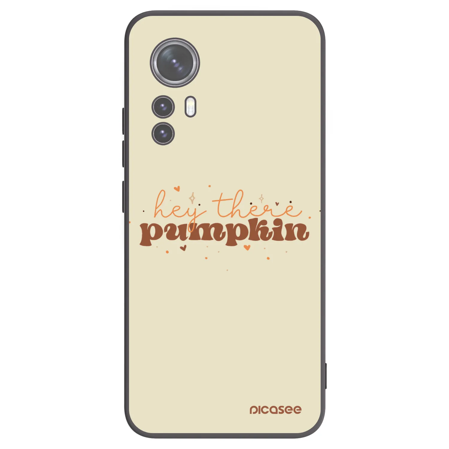 Picasee Xiaomi 12X Hülle - Schwarzes Silikon - Hey there pumpkin