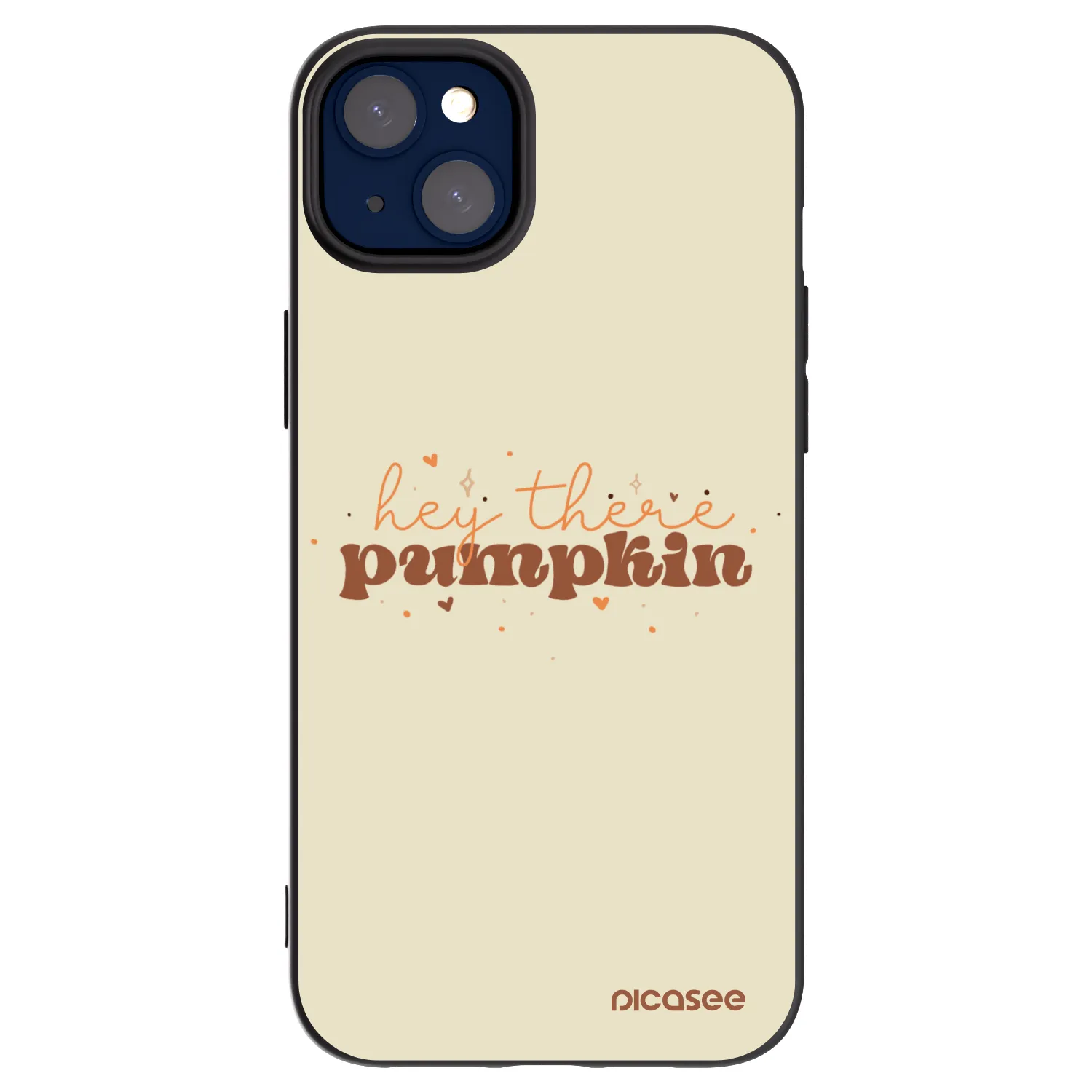 Picasee Apple iPhone 14 Plus Hülle - Schwarzes Silikon - Hey there pumpkin