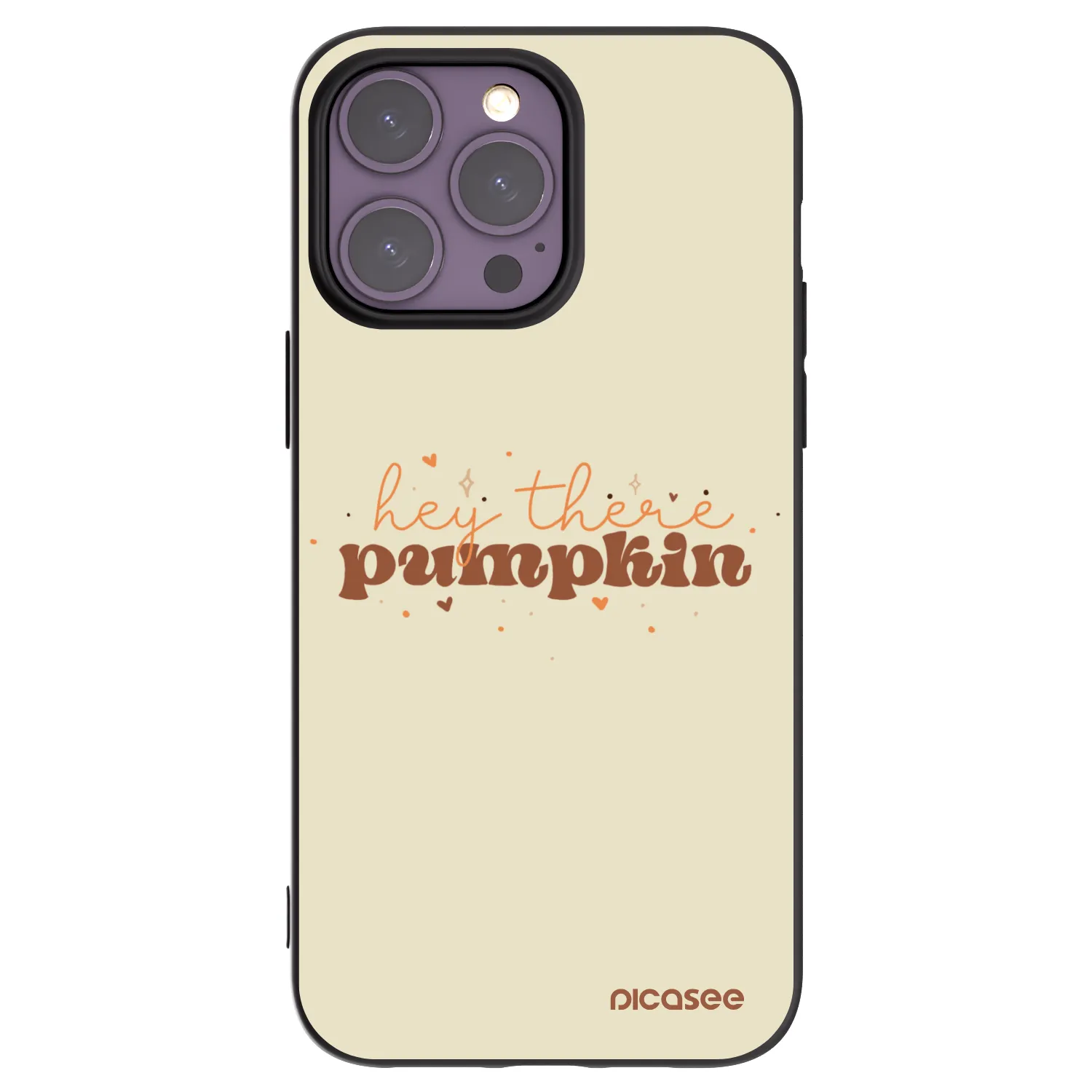 Picasee Apple iPhone 14 Pro Max Hülle - Schwarzes Silikon - Hey there pumpkin