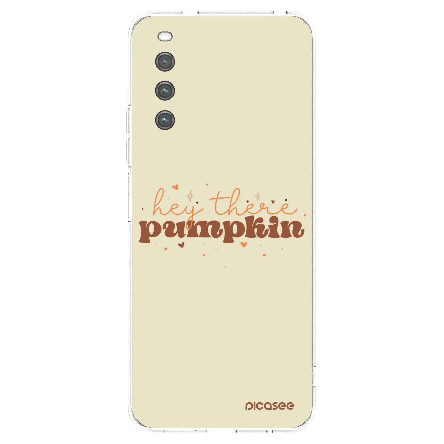 Picasee Sony Xperia 10 IV 5G Hülle - Transparentes Silikon - Hey there pumpkin