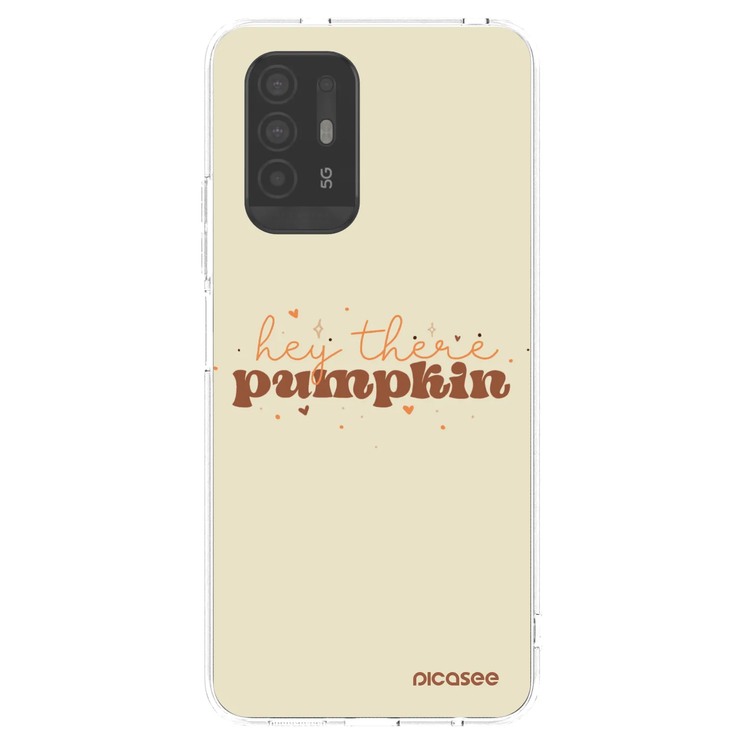 Picasee OPPO A94 5G Hülle - Transparentes Silikon - Hey there pumpkin