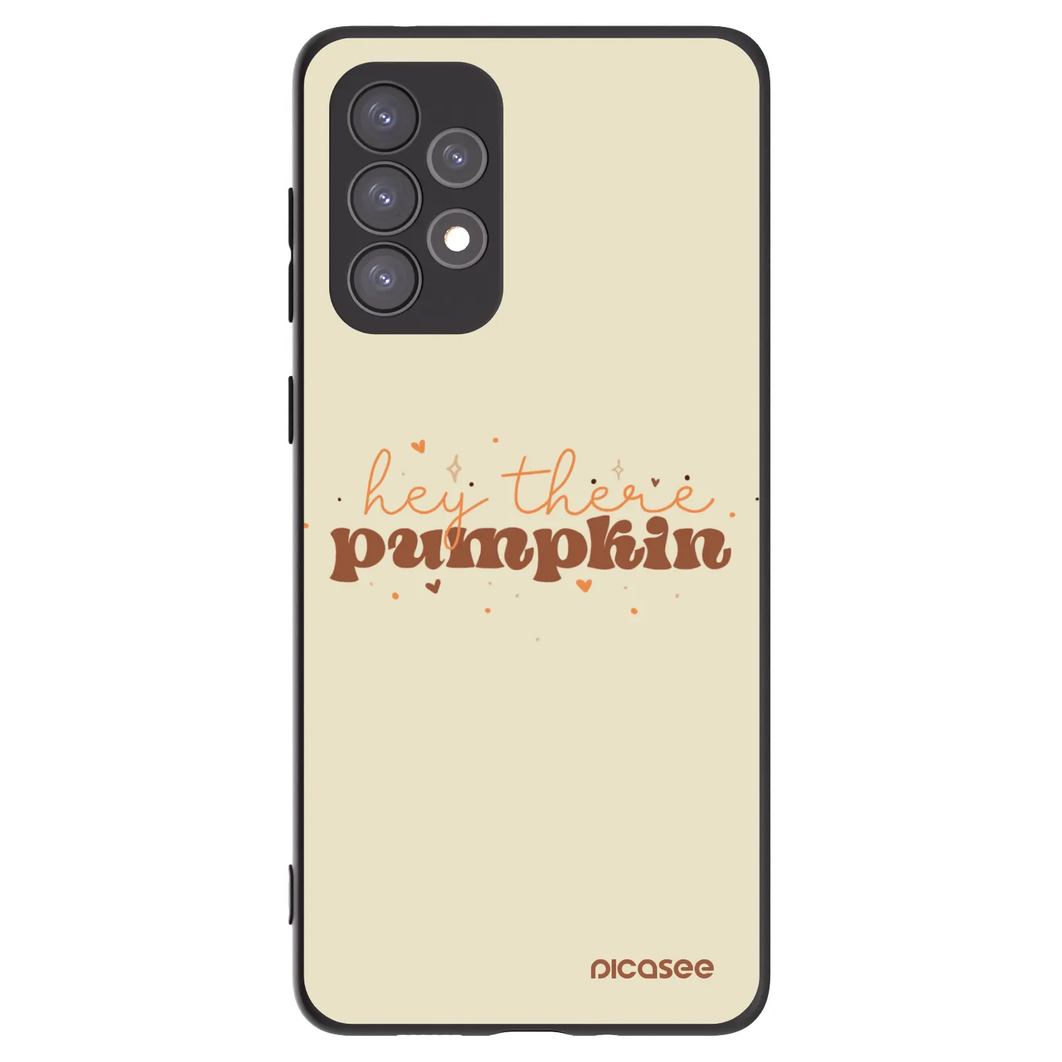 Picasee Samsung Galaxy A73 5G Hülle - Schwarzes Silikon - Hey there pumpkin