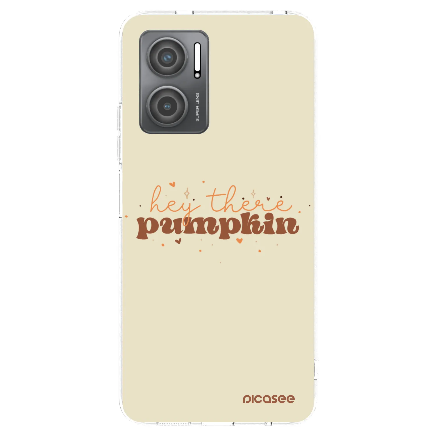 Picasee Xiaomi Redmi 10 5G Hülle - Transparentes Silikon - Hey there pumpkin