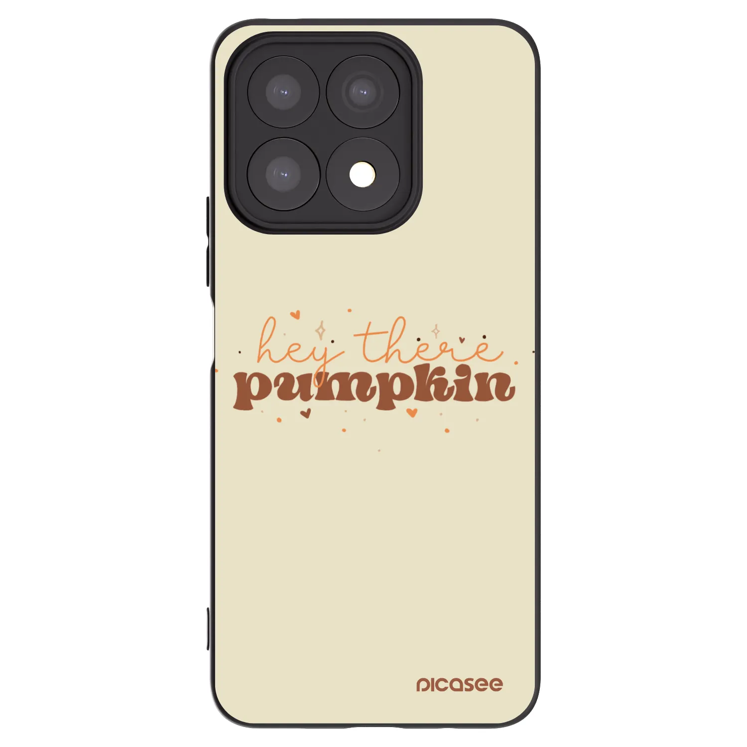 Picasee Honor X8a Hülle - Schwarzes Silikon - Hey there pumpkin