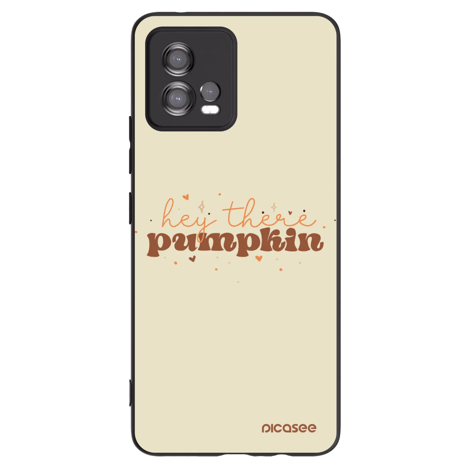 Picasee Motorola Moto G72 Hülle - Schwarzes Silikon - Hey there pumpkin
