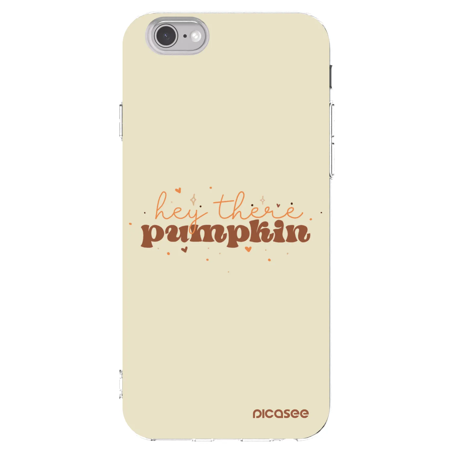 Picasee Apple iPhone 6/6S Hülle - Transparentes Silikon - Hey there pumpkin