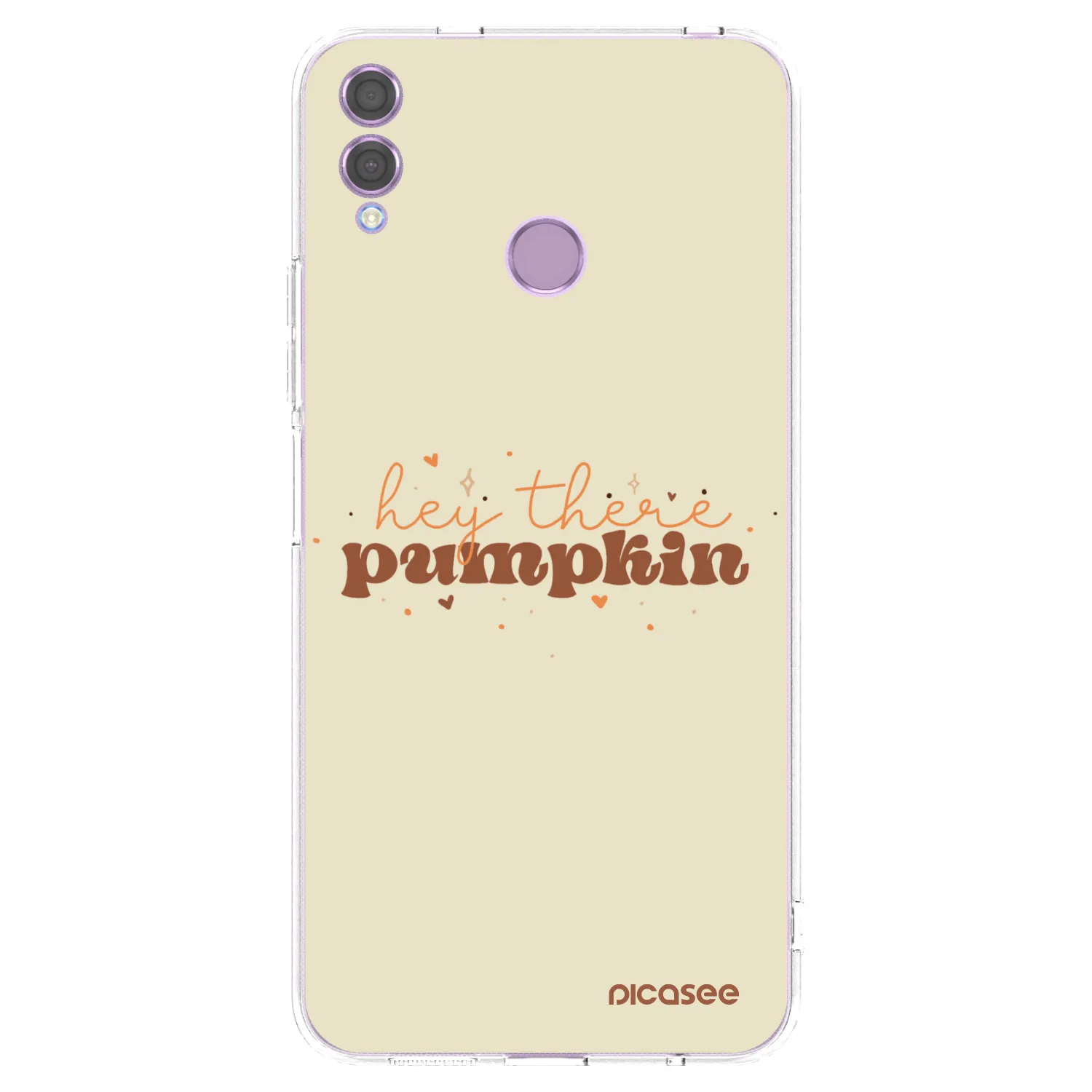 Picasee Honor 8X Hülle - Transparentes Silikon - Hey there pumpkin