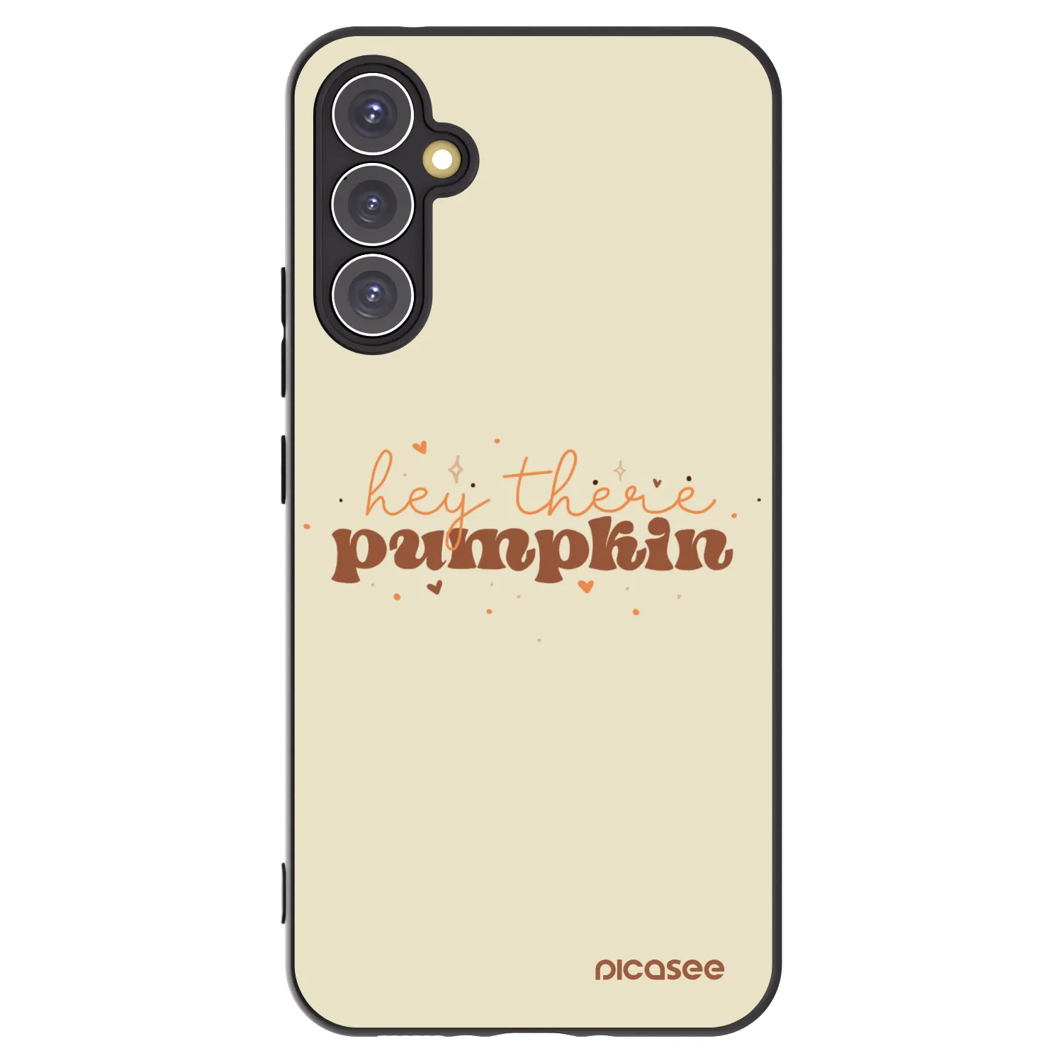 Picasee Samsung Galaxy A34 5G A346B Hülle - Schwarzes Silikon - Hey there pumpkin