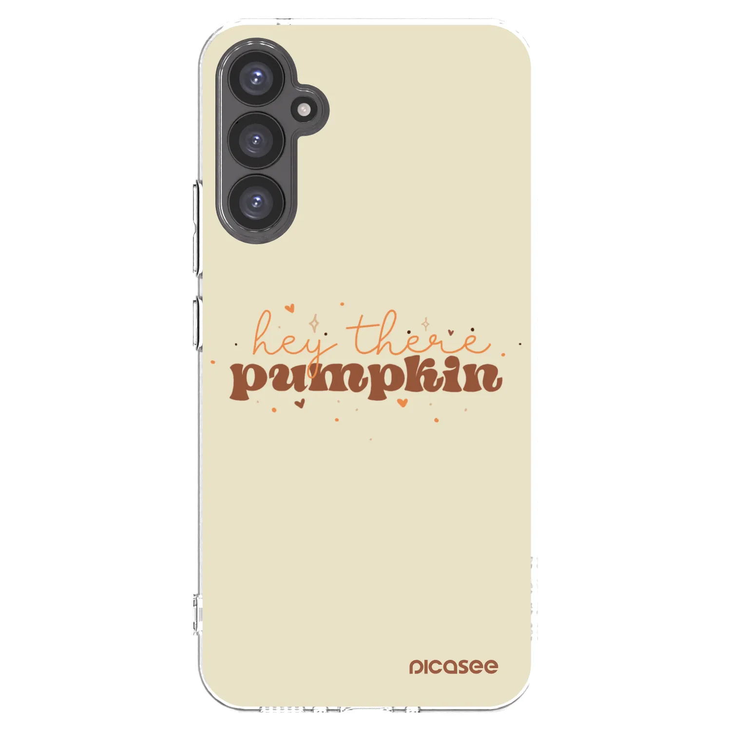 Picasee Samsung Galaxy A34 5G A346B Hülle - Transparentes Silikon - Hey there pumpkin