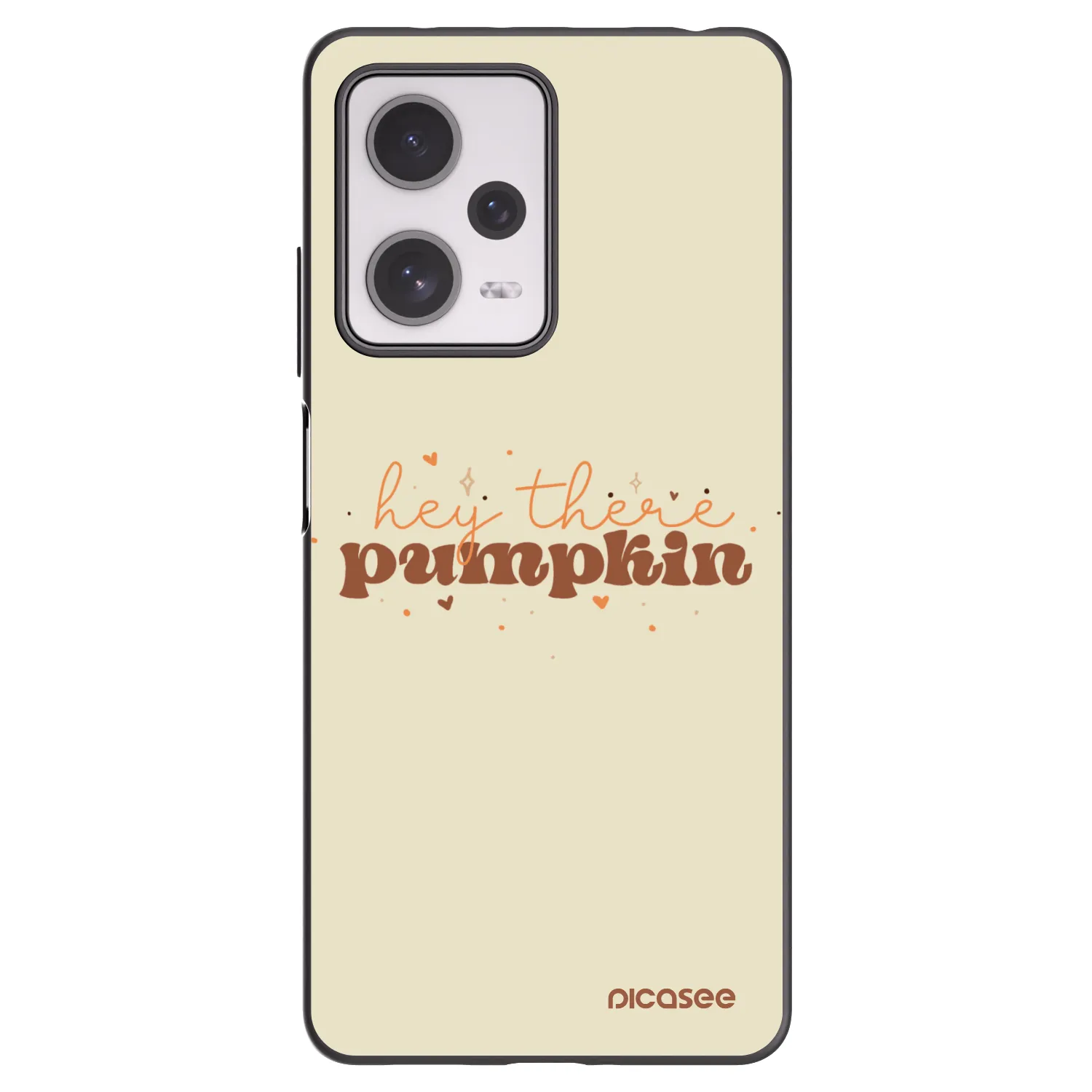 Picasee Xiaomi Redmi Note 12 Pro+ 5G Hülle - Schwarzes Silikon - Hey there pumpkin