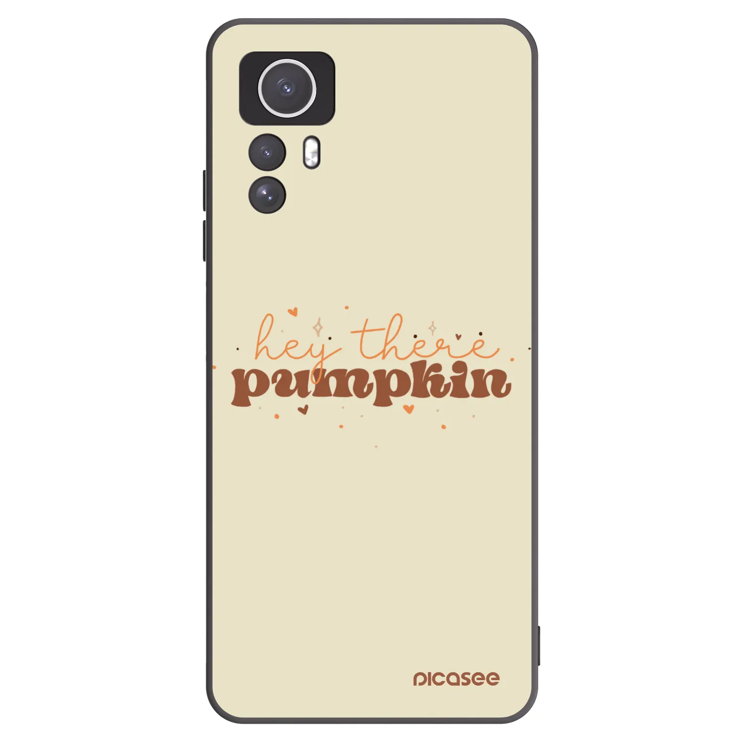 Picasee Xiaomi Redmi Note 12S Hülle - Schwarzes Silikon - Hey there pumpkin