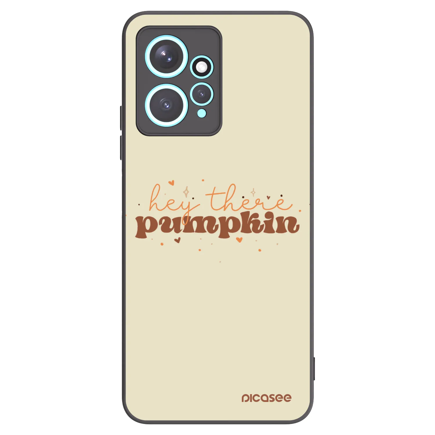 Picasee Xiaomi Redmi Note 12 4G Hülle - Schwarzes Silikon - Hey there pumpkin