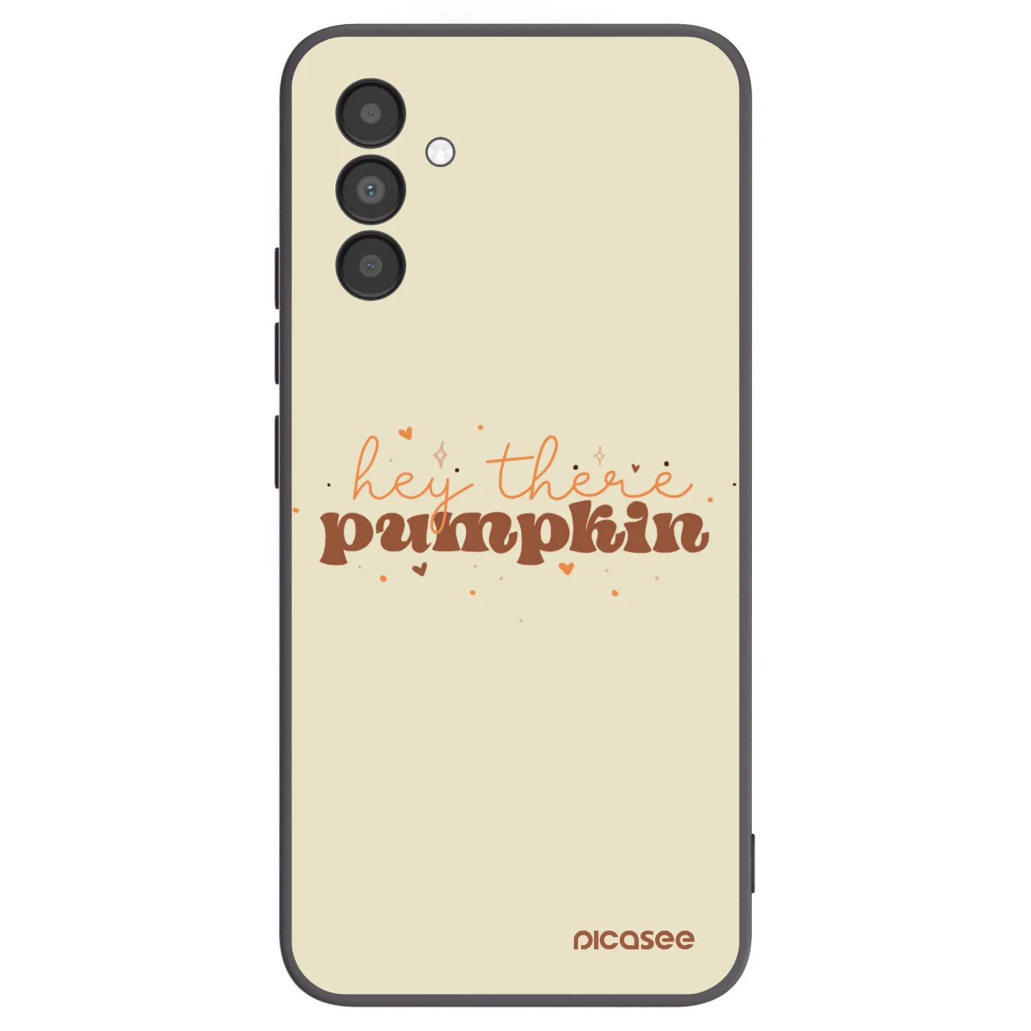 Picasee Samsung Galaxy A04s A047F Hülle - Schwarzes Silikon - Hey there pumpkin