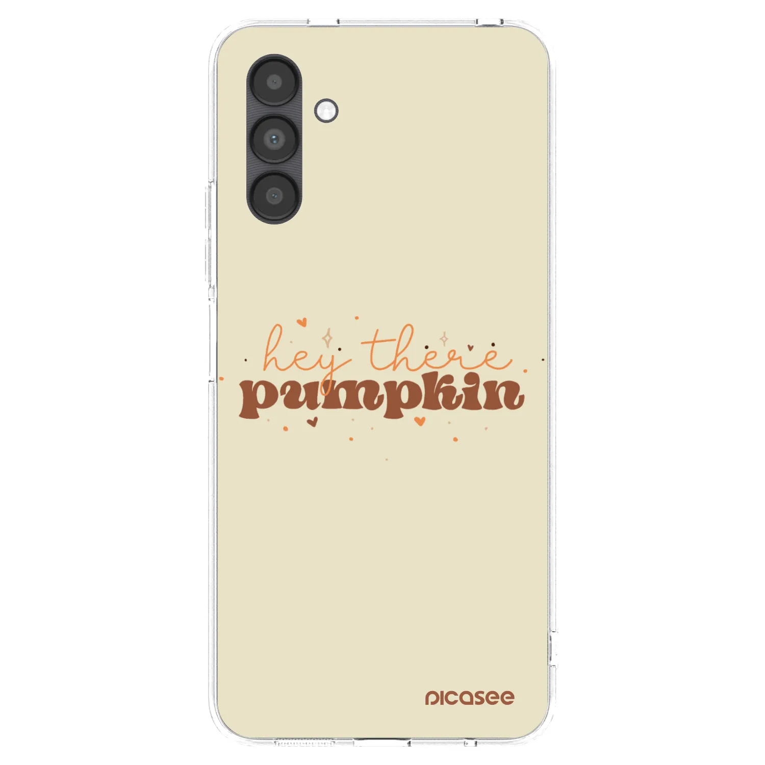 Picasee Samsung Galaxy A04s A047F Hülle - Transparentes Silikon - Hey there pumpkin