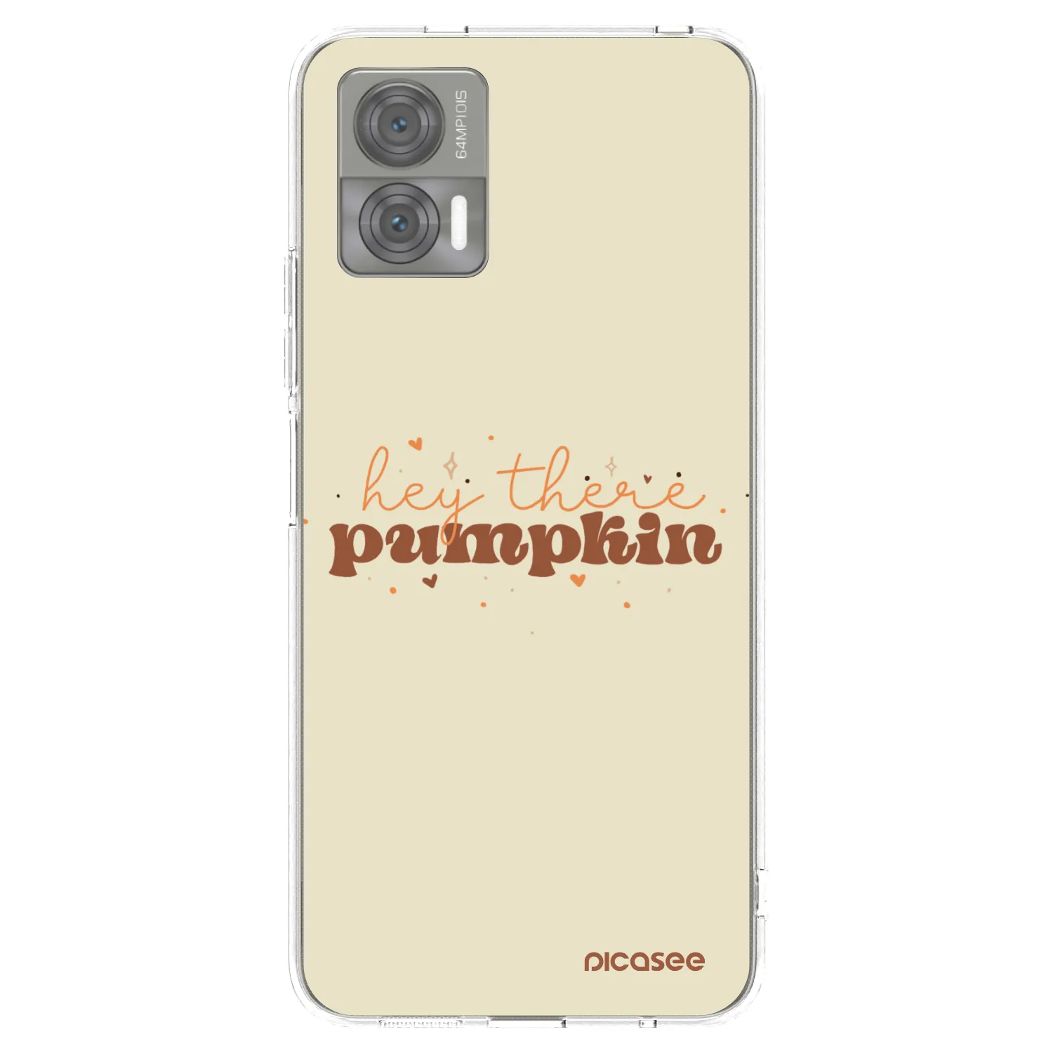 Picasee Motorola Edge 30 Neo Hülle - Transparentes Silikon - Hey there pumpkin