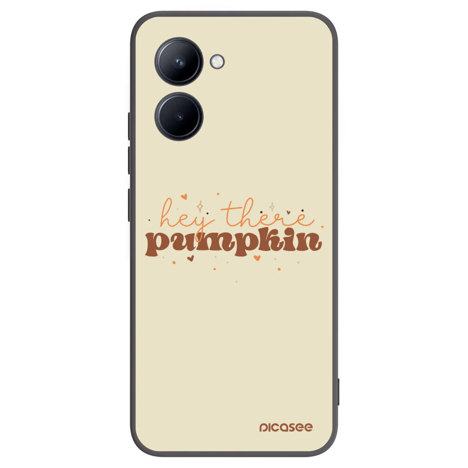 Picasee Realme C33 (2023) Hülle - Schwarzes Silikon - Hey there pumpkin