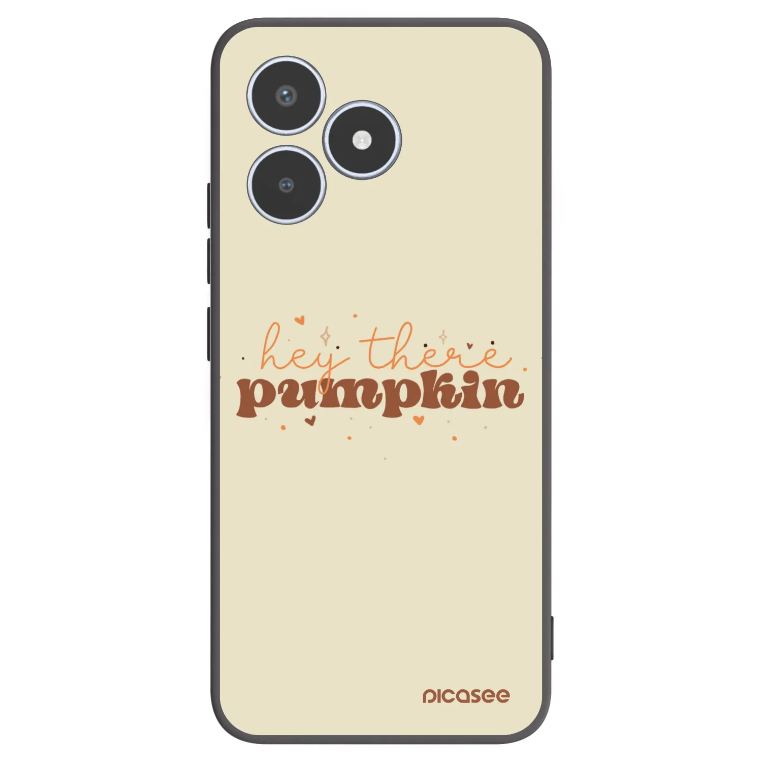 Picasee Realme C53 Hülle - Schwarzes Silikon - Hey there pumpkin