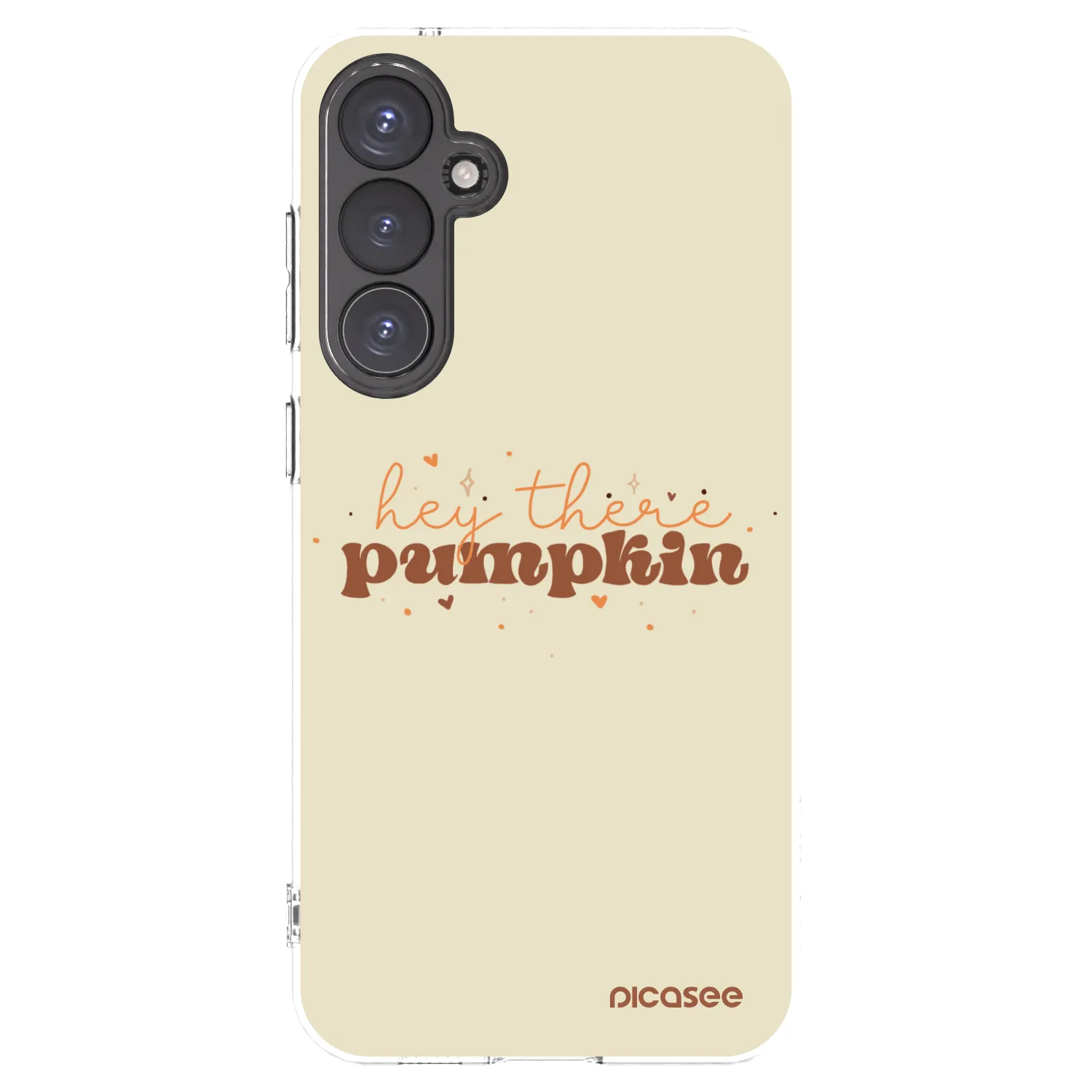 Picasee Samsung Galaxy S23 FE S711B Hülle - Transparentes Silikon - Hey there pumpkin