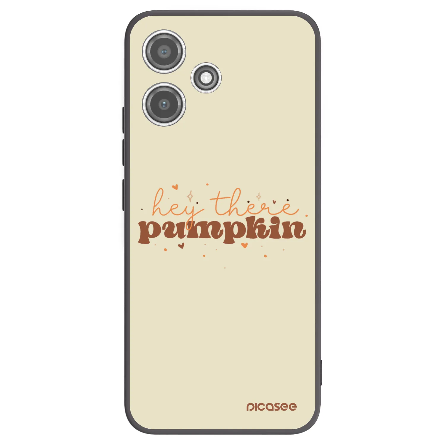 Picasee Xiaomi Redmi 12 5G Hülle - Schwarzes Silikon - Hey there pumpkin